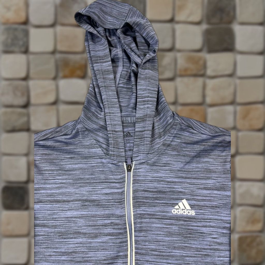 Adidas Adidas Hoodie Womens Small Blue Running Climalite Quarter Zip Hoodie Size S / US 4 / IT 40 - 1 Thumbnail