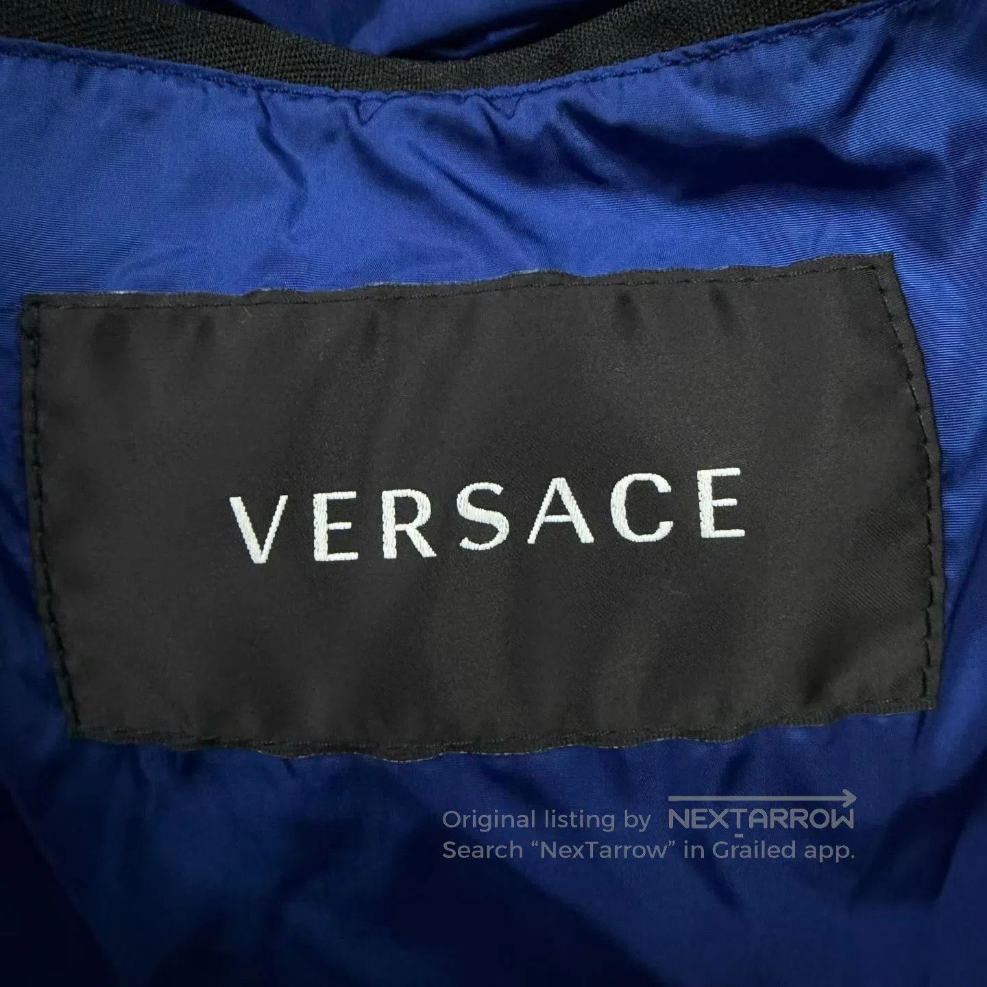 Versace Versace Blue All-Over Print Puffer Jacket. Size US M / EU 48-50 / 2 - 5 Thumbnail