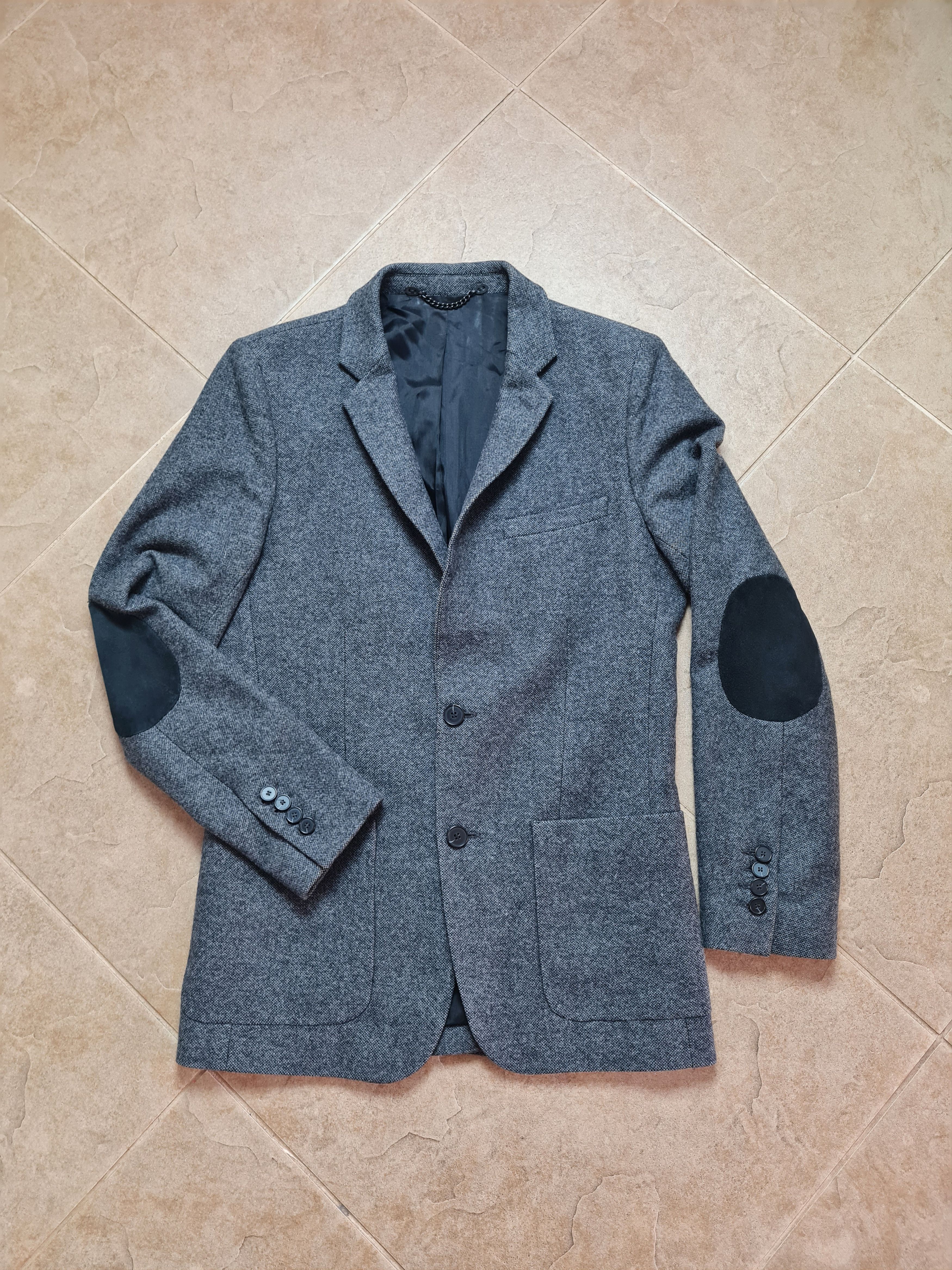 Sandro Jacket Sandro Paris Belted Blazer in Grey Wool Size 46 Size US S / EU 44-46 / 1 - 3 Thumbnail