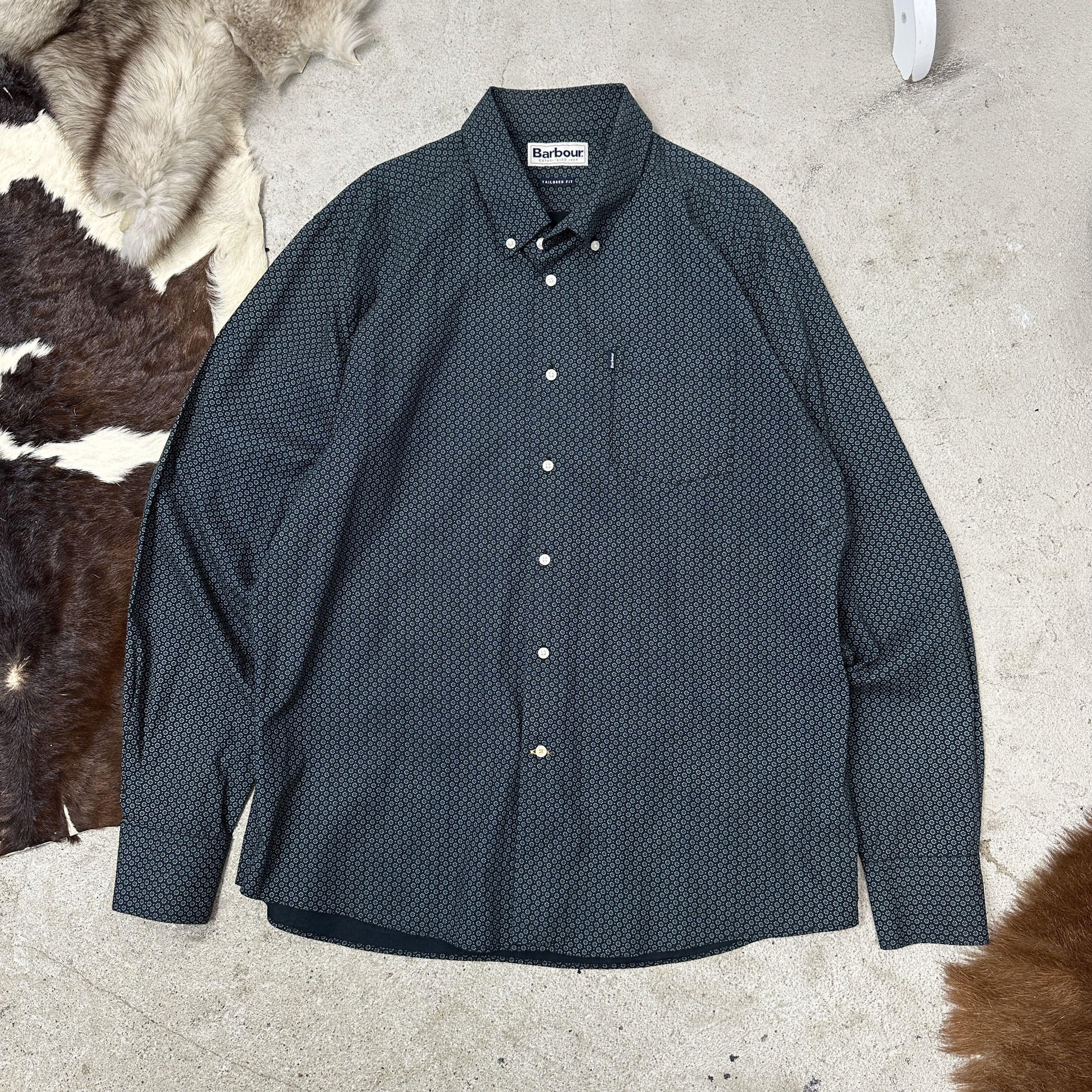 Barbour Vintage Classy Button Down Preppy Barbour Shirt Y2K Size US XL / EU 56 / 4 - 1 Thumbnail