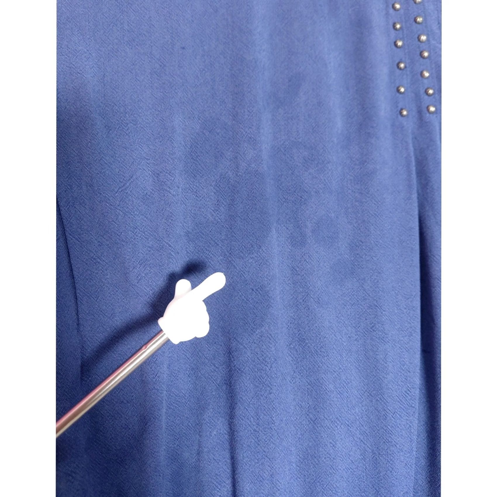 Doublet DOUBLE D RANCH Blue Button-Up Shirt Size S Solid Long Sleeve Women Size S / US 4 / IT 40 - 6 Thumbnail