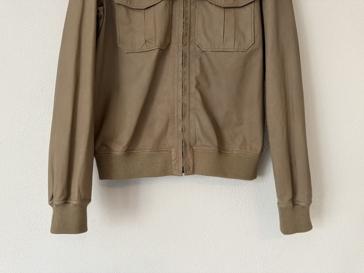 Gucci Kangaroo Leather Bomber Jacket in Olive Brown Size US M / EU 48-50 / 2 - 3 Thumbnail
