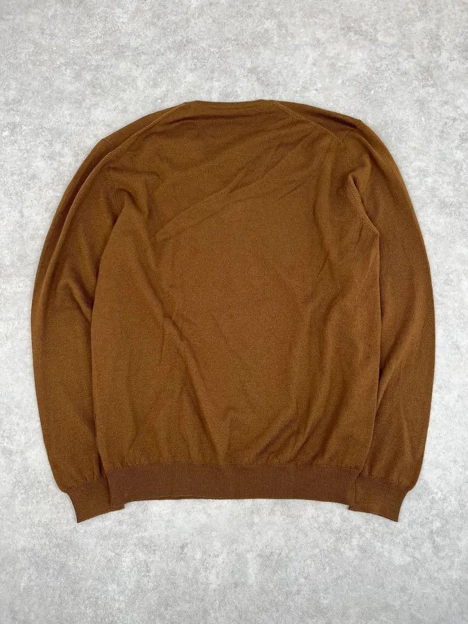 Gucci 2010s Gucci Brown Wool V-Neck Sweater Size US M / EU 48-50 / 2 - 6 Thumbnail