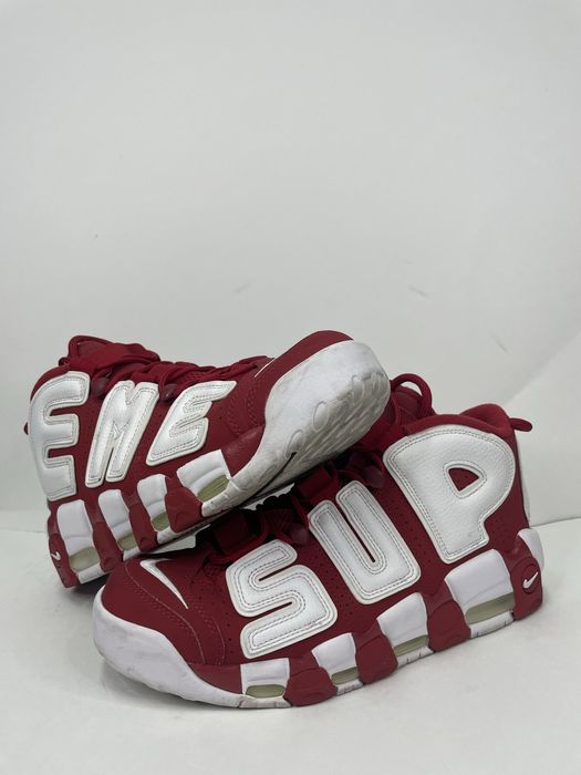 Nike Supreme x Air More Uptempo 'Red