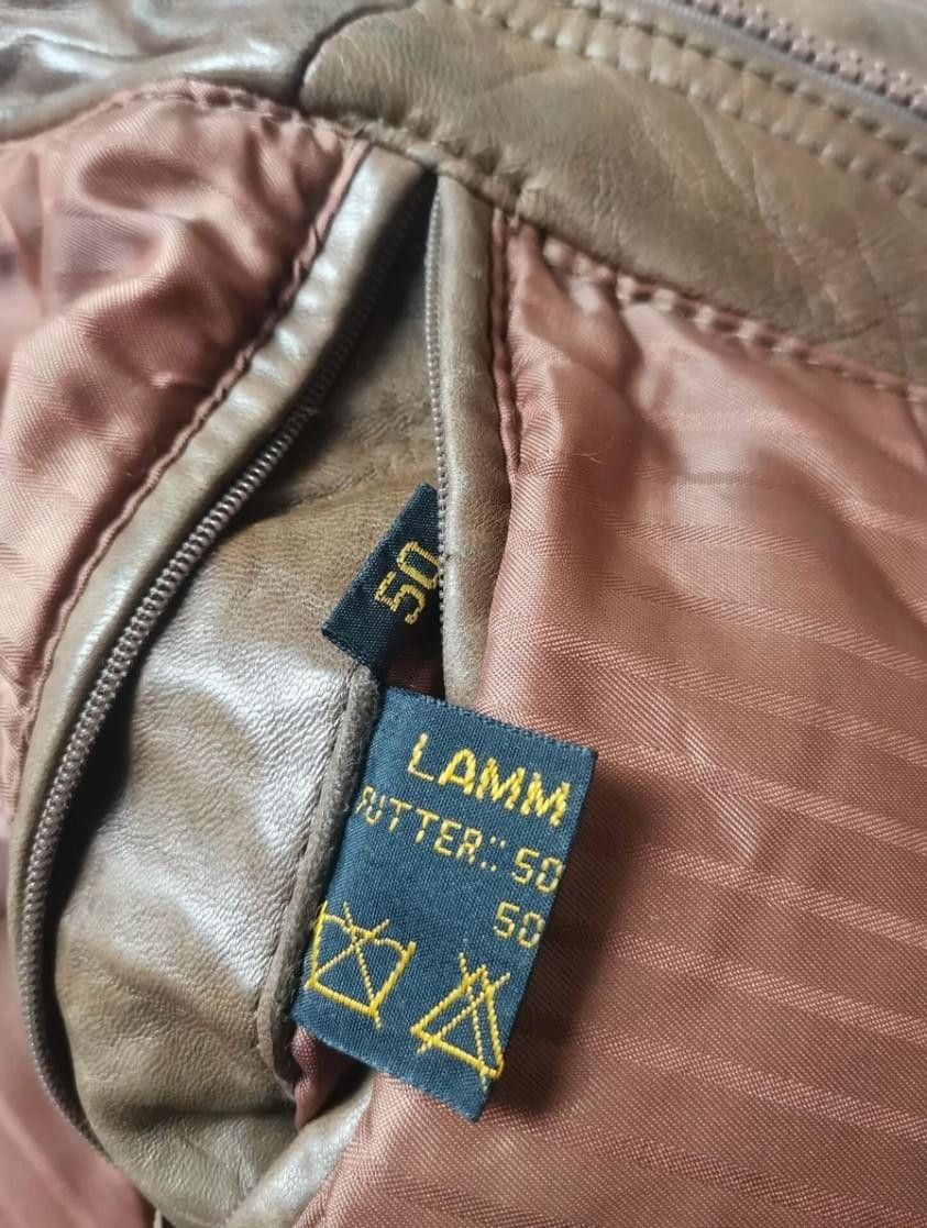 Vintage Brown lamb nappa leather jacket vintage 90s Size US M / EU 48-50 / 2 - 4 Thumbnail