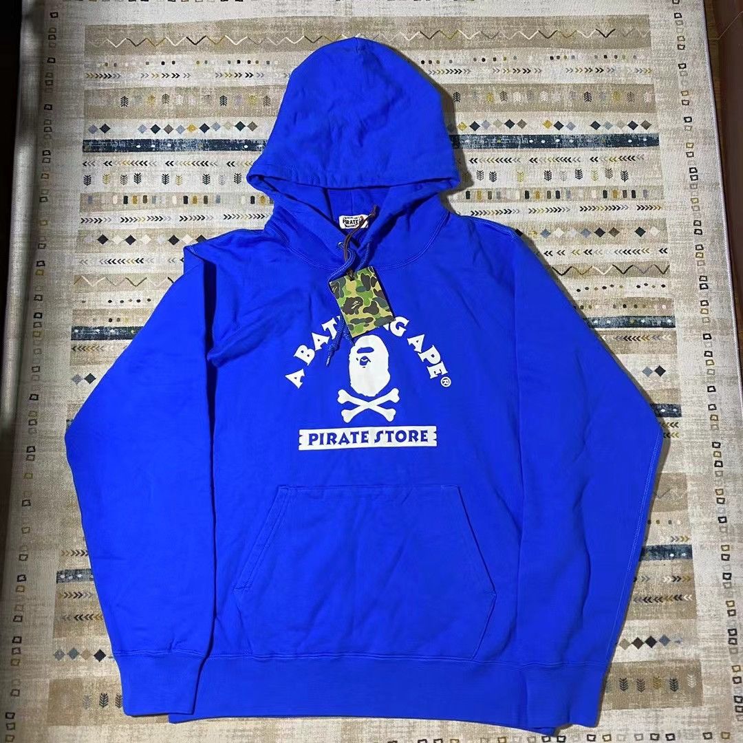 Image of Bape Classic Hoodie in Blue, Men's (Size 2XL)