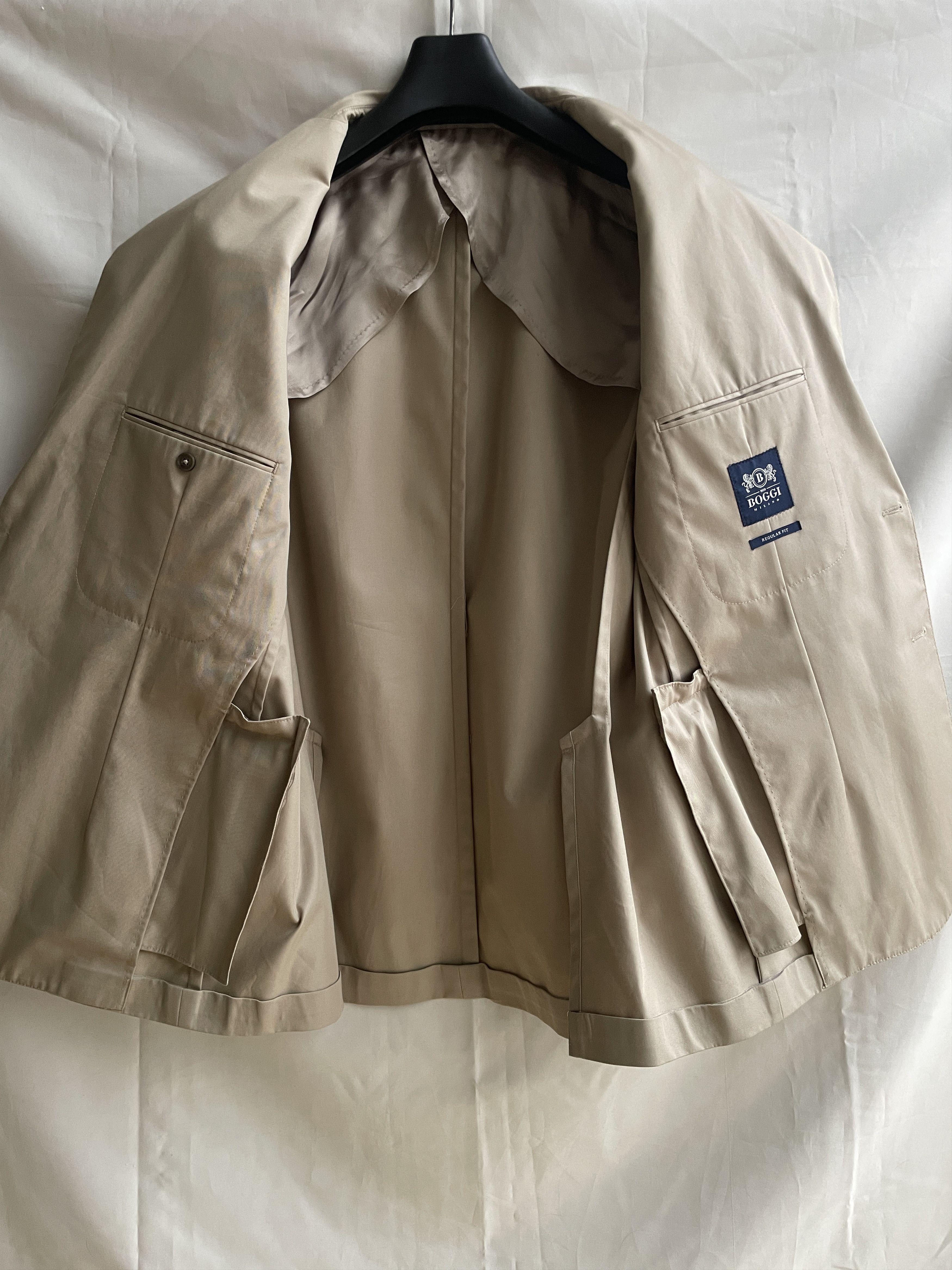 Boggi Boggi Milano Unlined Cotton Regular Fit Blazer Size EUR 56 Size 46R - 3 Thumbnail