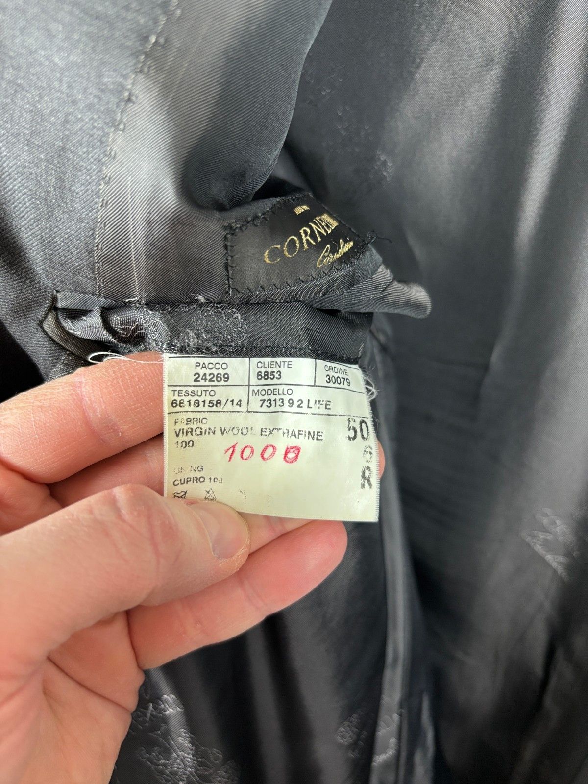 Corneliani Corneliani Super 150s Extrafine Wool Blazer Gray Size 50R Size 50R - 11 Thumbnail