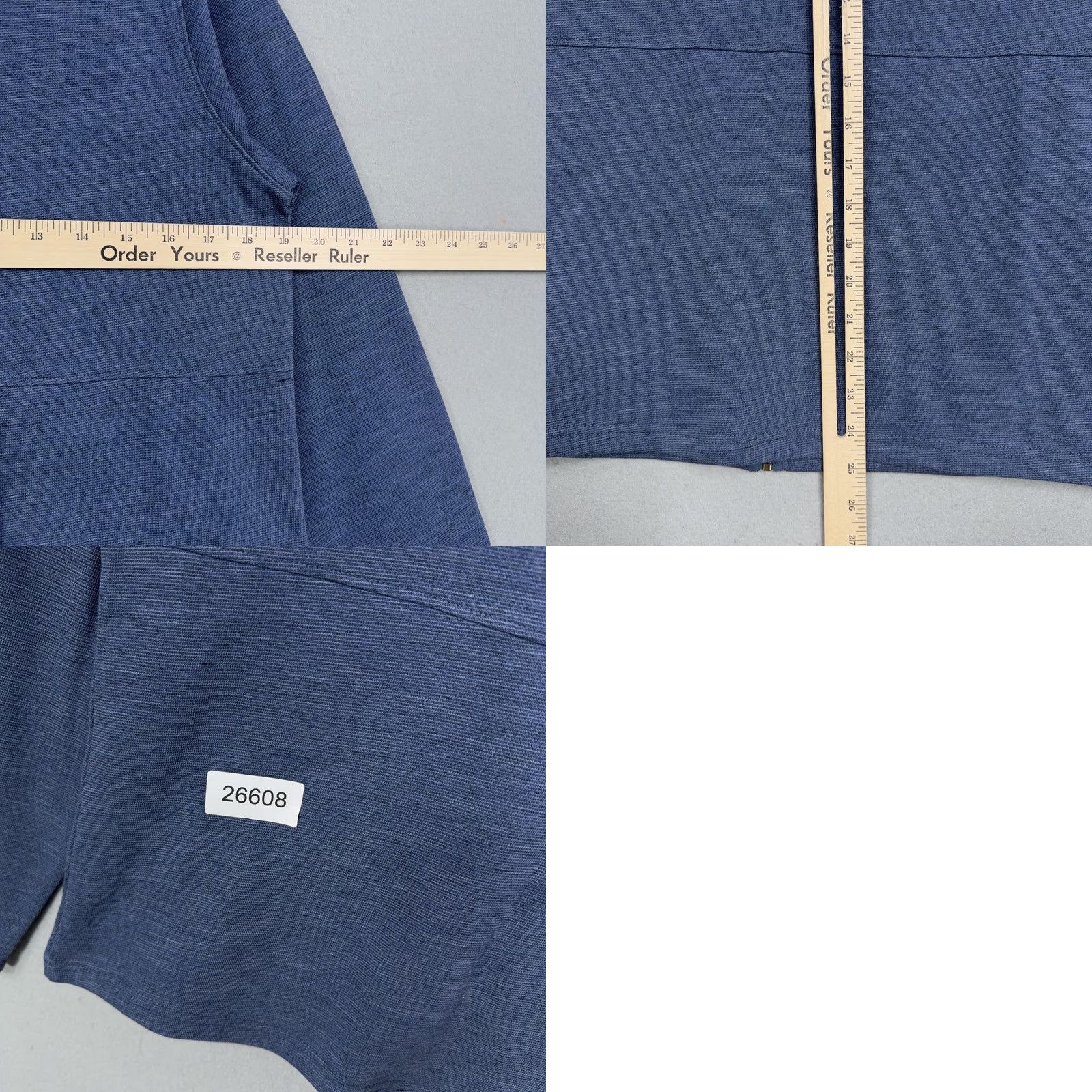 Vintage GEAR FOR SPORTS Jacket Womens Medium Blue Knit Full Zip Mock Neck Bahamas Travel Size M / US 6-8 / IT 42-44 - 8 Thumbnail