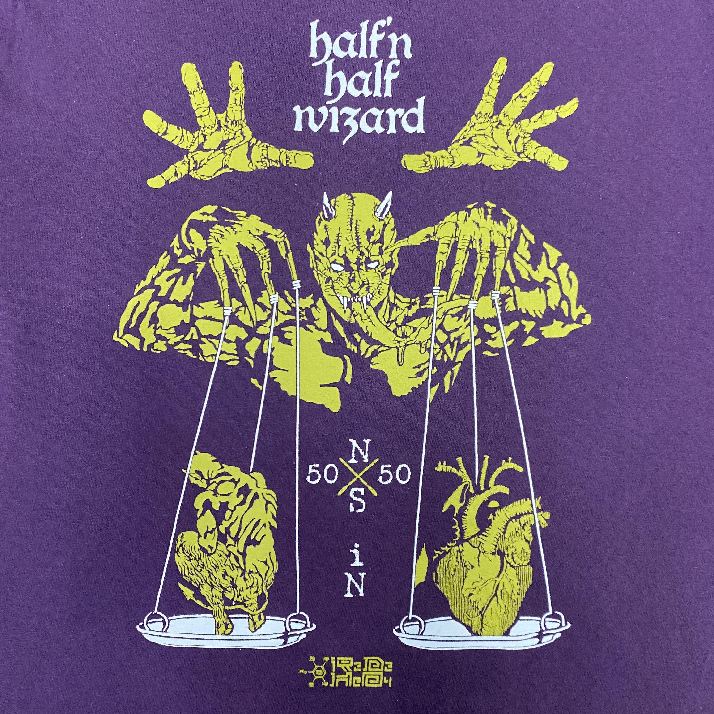 Japanese Brand Vintage Anatomical Heart HALf'n Half Tshirt - J096 Size US L / EU 52-54 / 3 - 7 Thumbnail