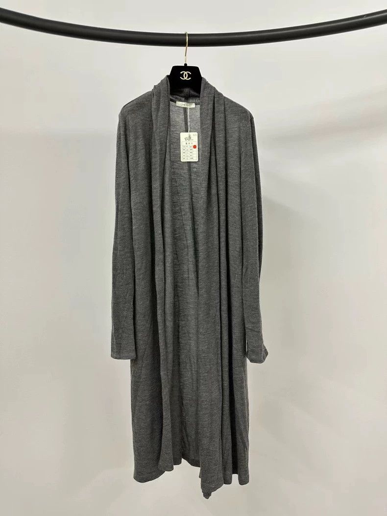 The Row The Row Long Gray Cashmere Cardigan Size US M / EU 48-50 / 2 - 1 Thumbnail
