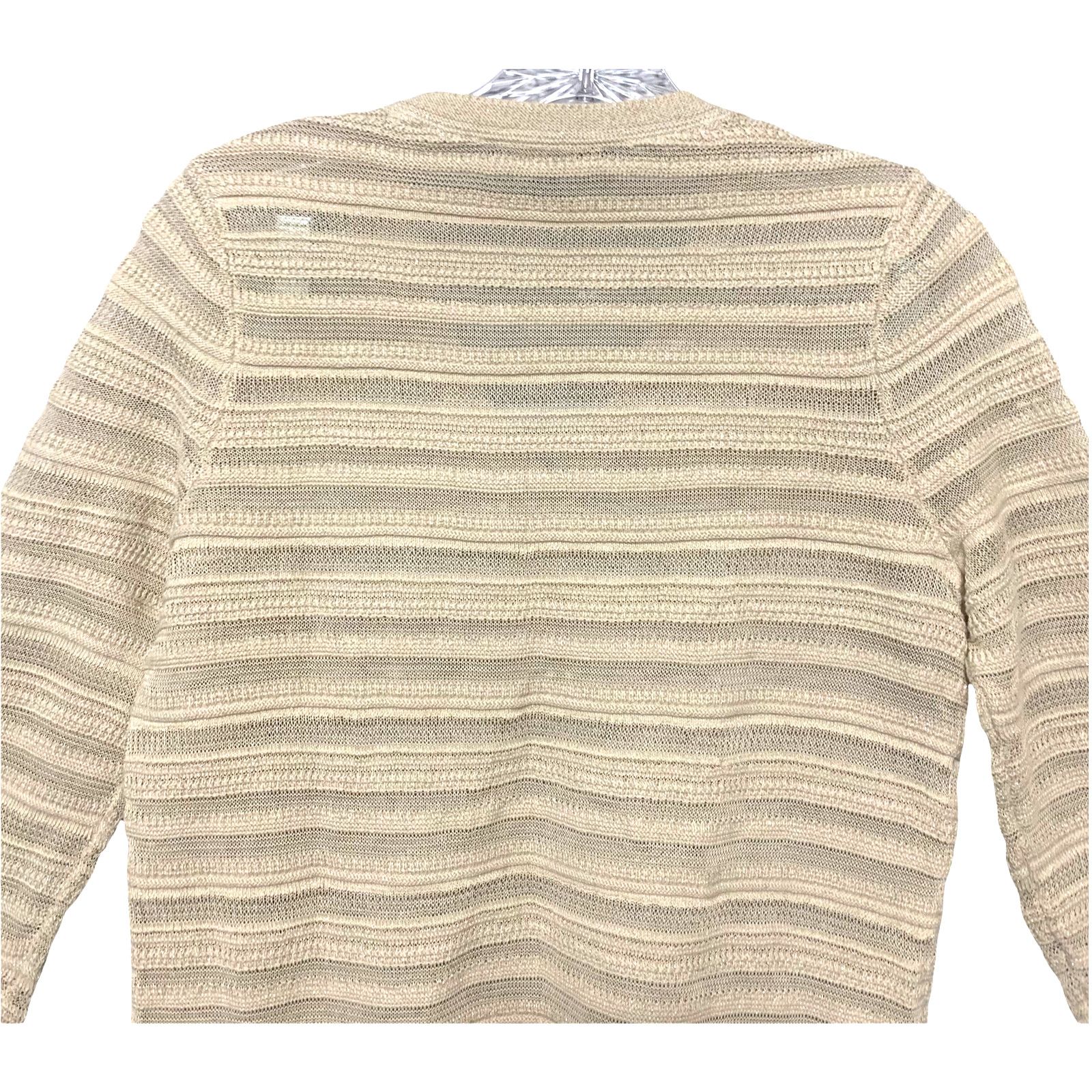 Brooks Brothers Brooks Brothers Glitter Metallic Stripe 3/4 Sleeve Sweater S Size S / US 4 / IT 40 - 7 Thumbnail