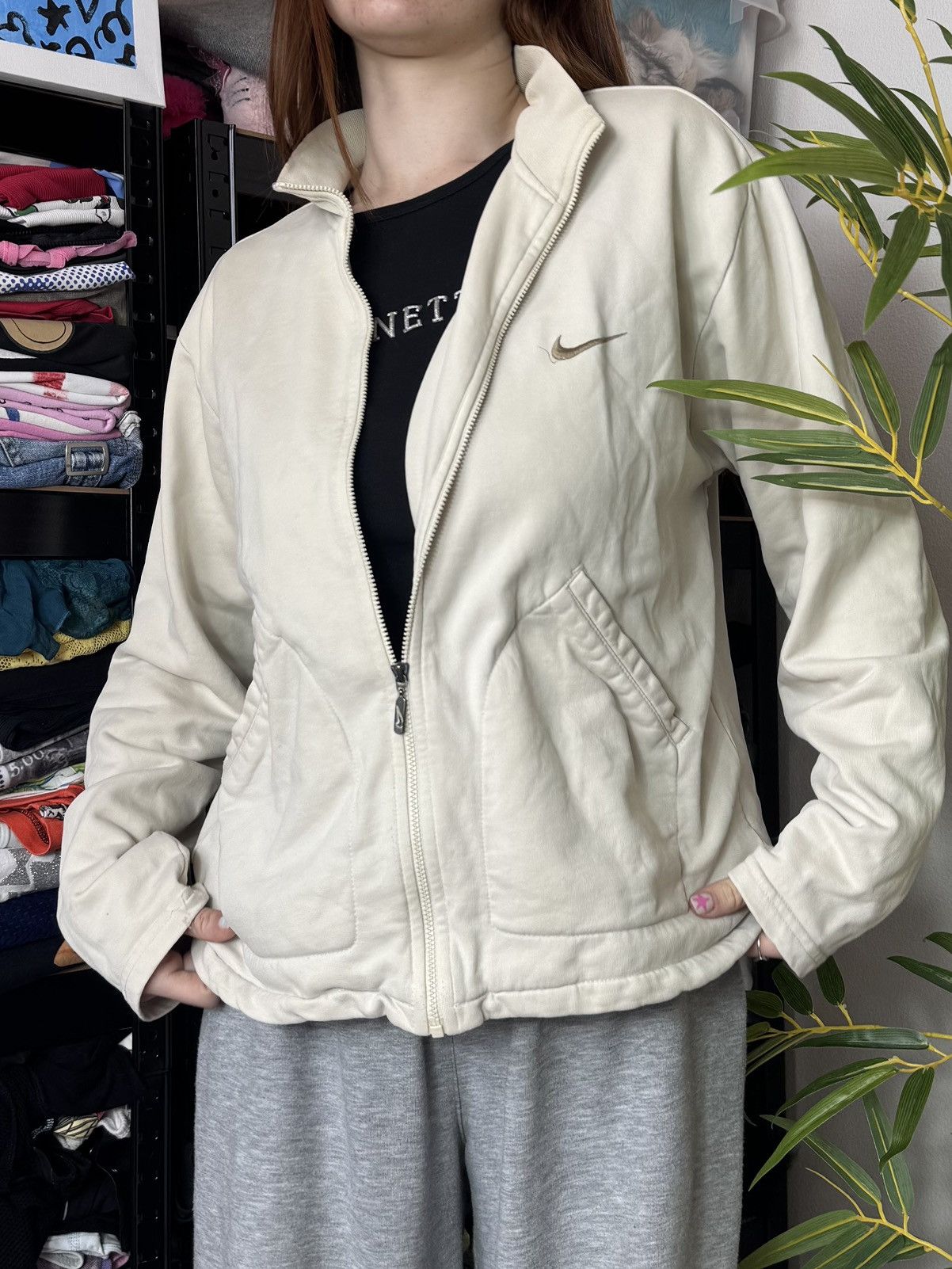 Nike × Vintage VINTAGE NIKE 2000s ZIP UP SWEATSHIRT Size L / US 10 / IT 46 - 2 Thumbnail