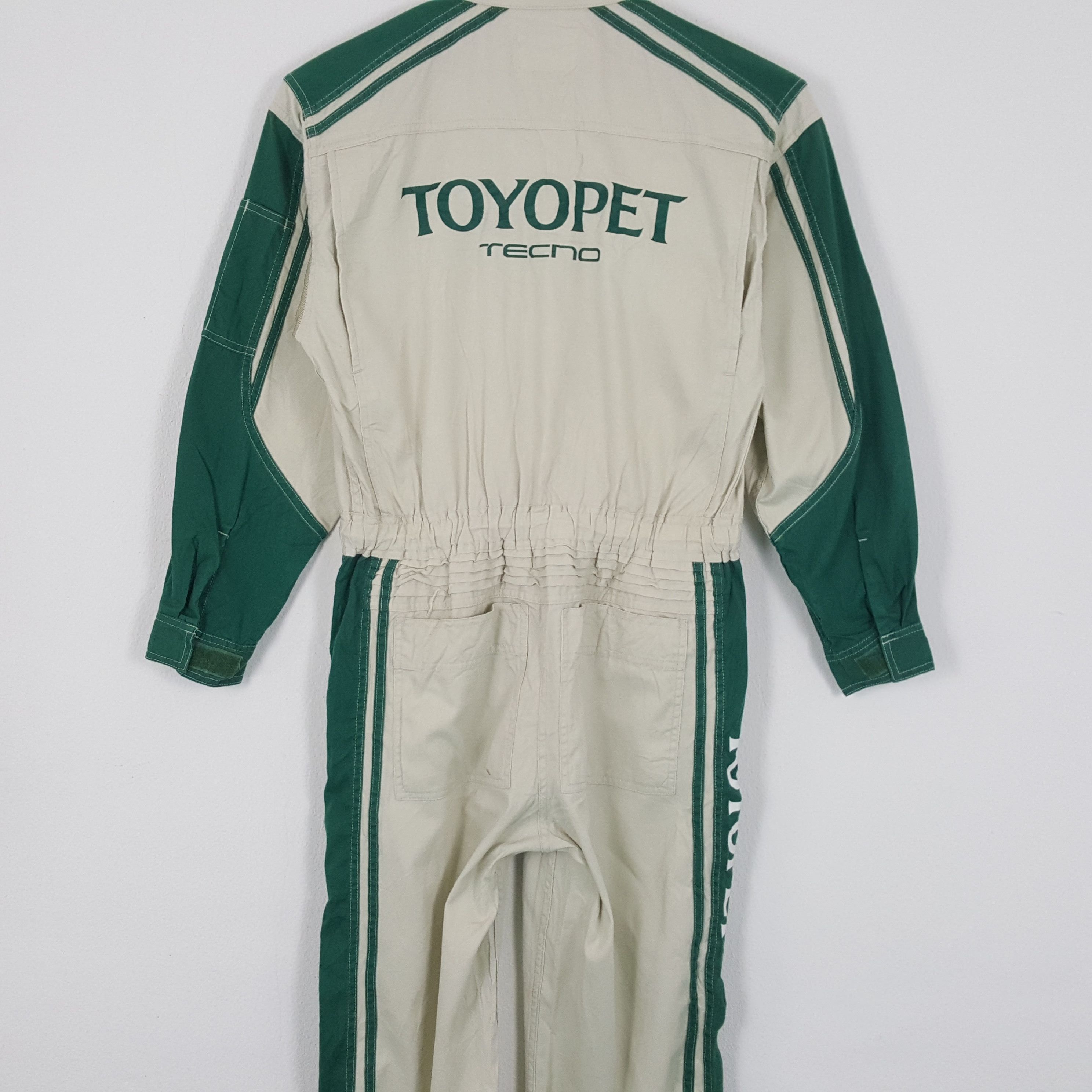 Japanese Brand × Vintage Toyota TOYOPET TECNO Japanese Motorsports Coverall Jacket Size US S / EU 44-46 / 1 - 2 Thumbnail