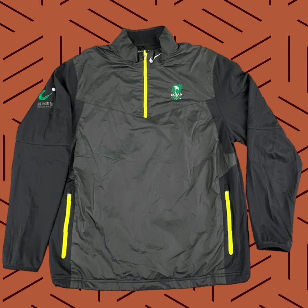 Nike Nike Jacket Mens Large Black 1/4 Zip Pullover Golf Course Builders Ass. Size US L / EU 52-54 / 3 - 1 Thumbnail