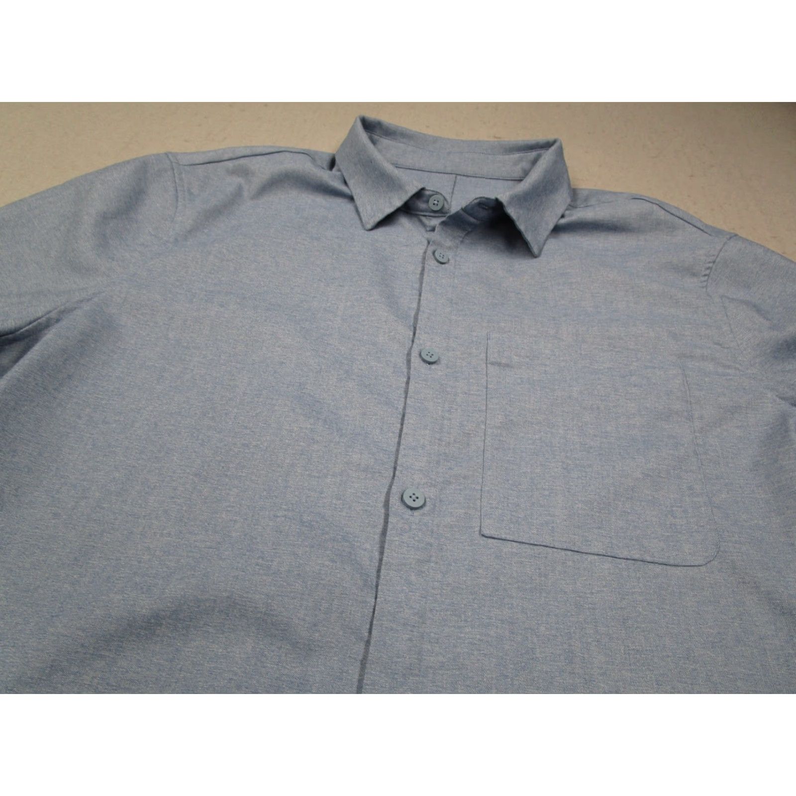 Lululemon Lululemon Button-Up Shirt Mens Large Blue Long Sleeve Casual Workwear Size US L / EU 52-54 / 3 - 2 Thumbnail