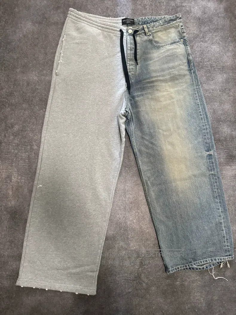 Other Balenciaga size S Patchwork Denim Pants Size US 27 - 1 Thumbnail