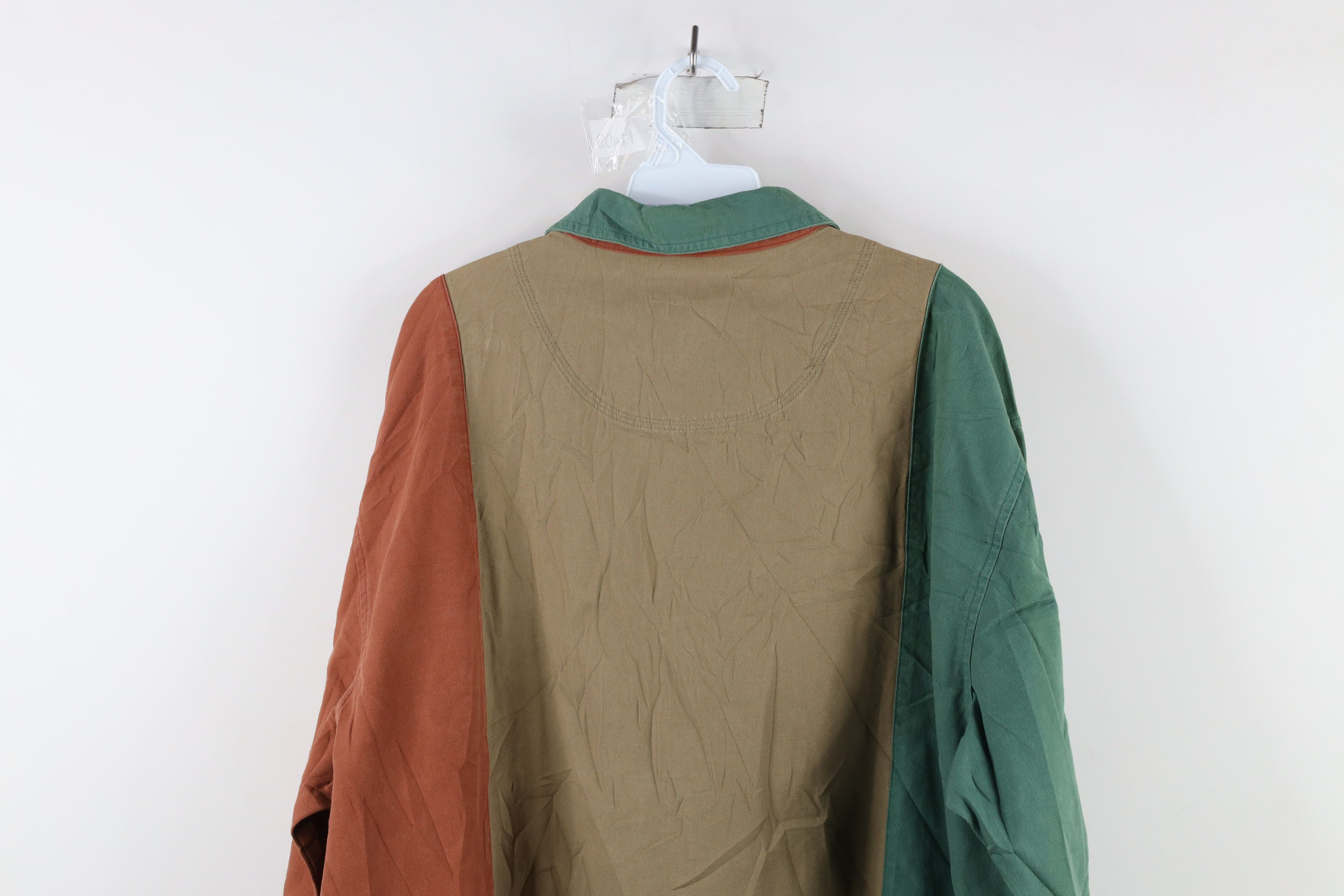 L.L. Bean × Vintage Vintage 90s LL Bean Block Collared Button Down Polo Shirt Size US L / EU 52-54 / 3 - 9 Thumbnail