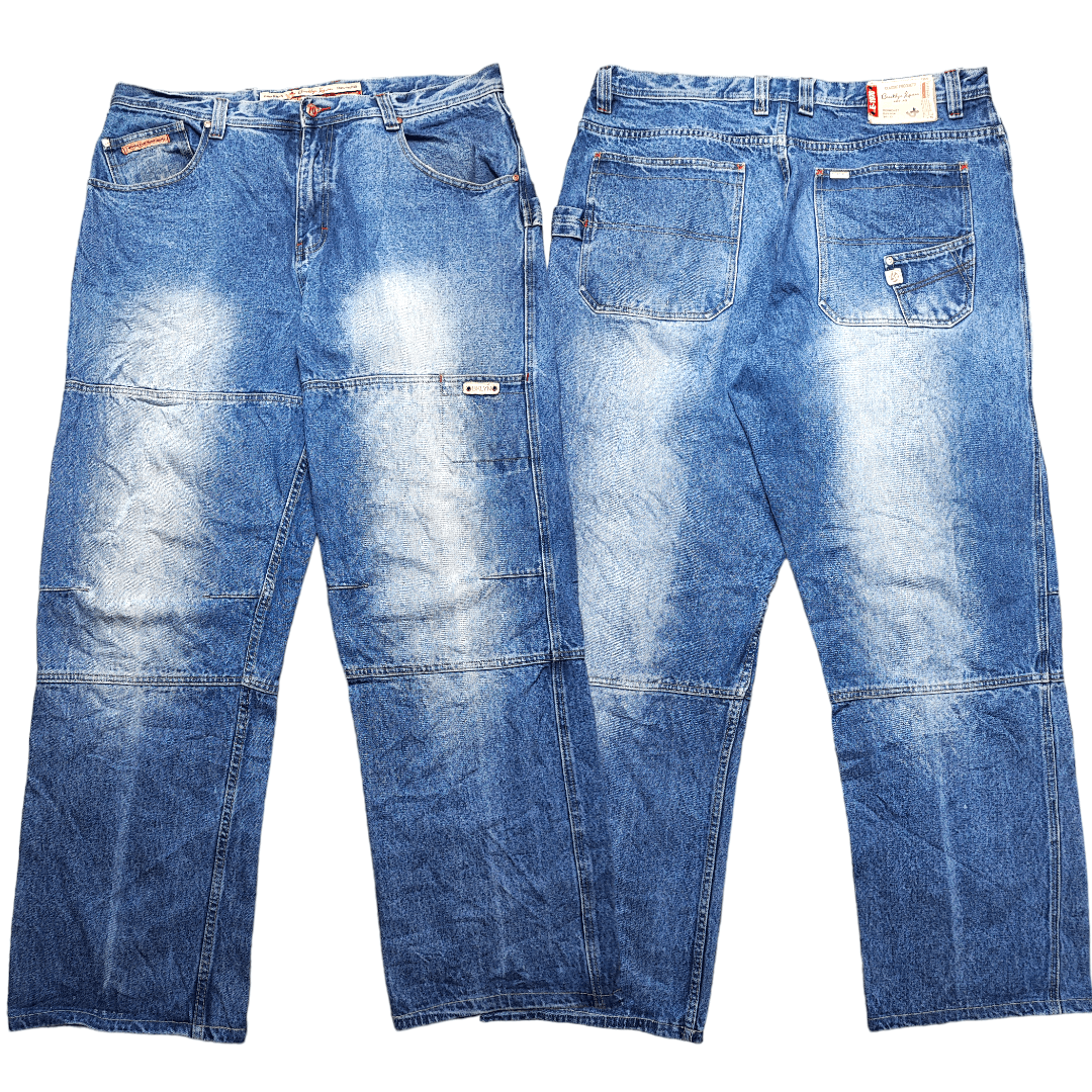 Brooklyn Xpress BAGGY DOUBLE KNEE VINTAGE Y2K BROOKLYN XPRESS JEANS Size US 40 / EU 56 - 1 Thumbnail