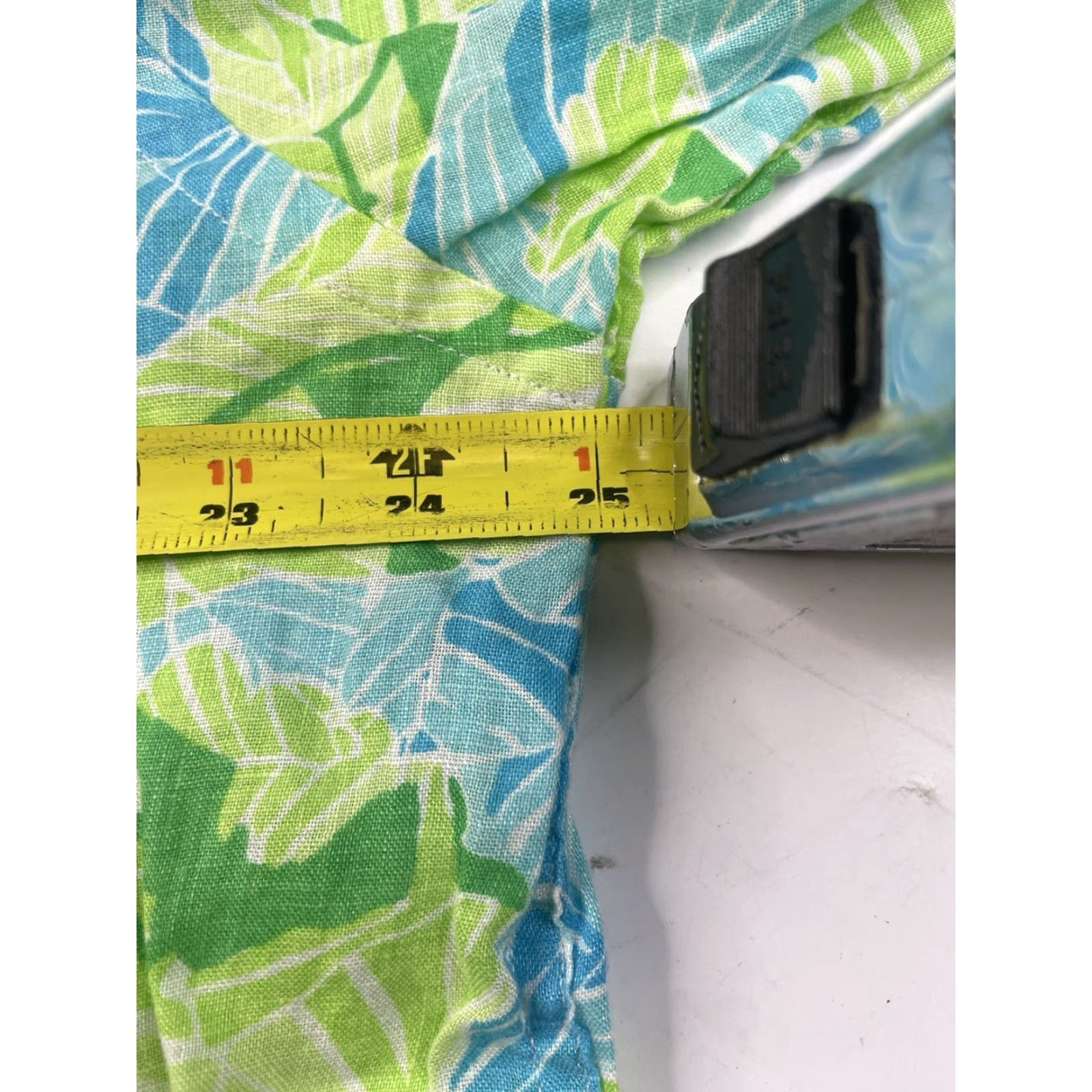 Lilly Pulitzer Lilly Pulitzer Wyeth Shirt Mens Linen Floral Long Sleeve Button L Large Multicolor Size US L / EU 52-54 / 3 - 8 Thumbnail