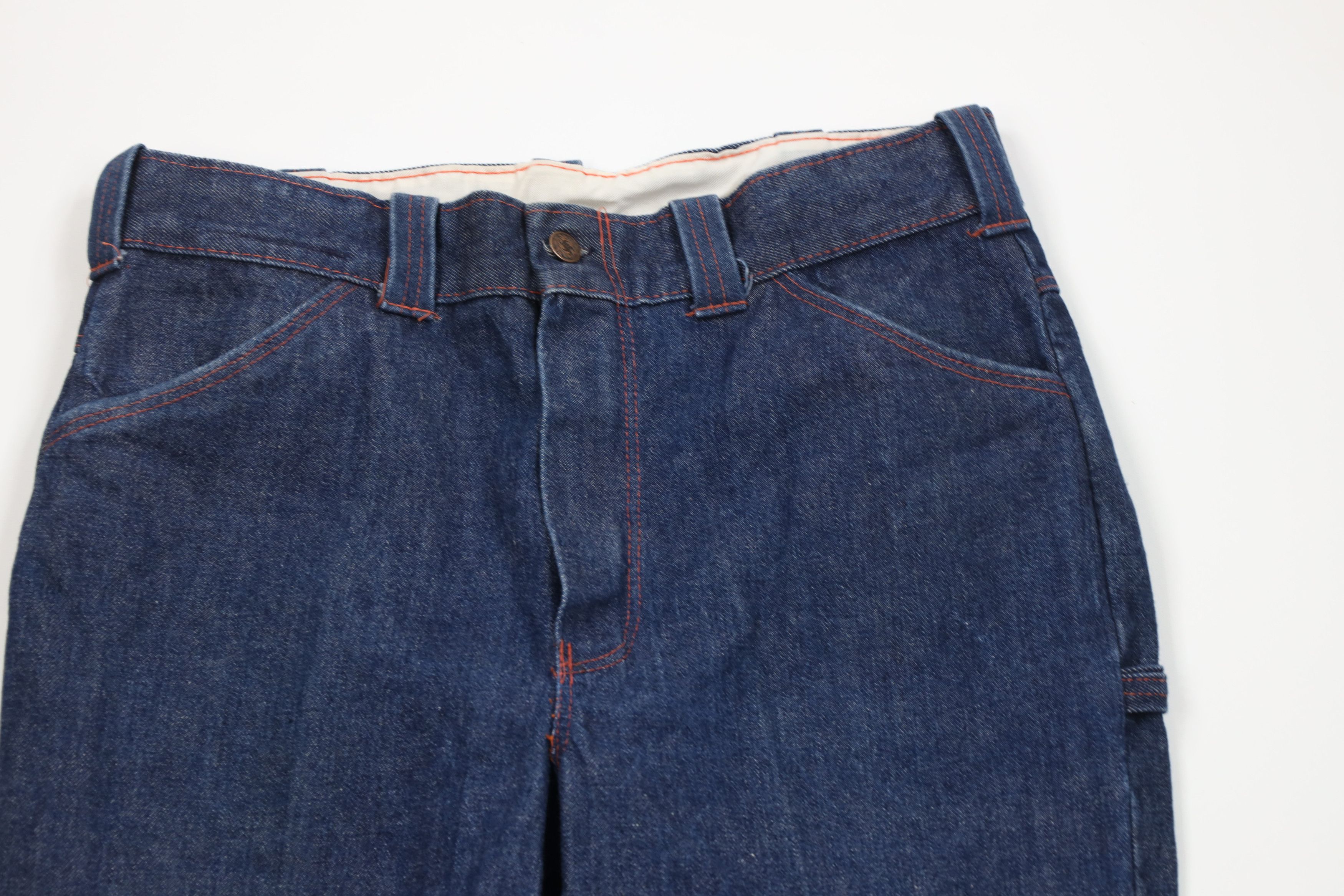 Vintage Vintage 90s Streetwear Wide Leg Dungaree Denim Jeans Indigo Size US 34 / EU 50 - 2 Thumbnail