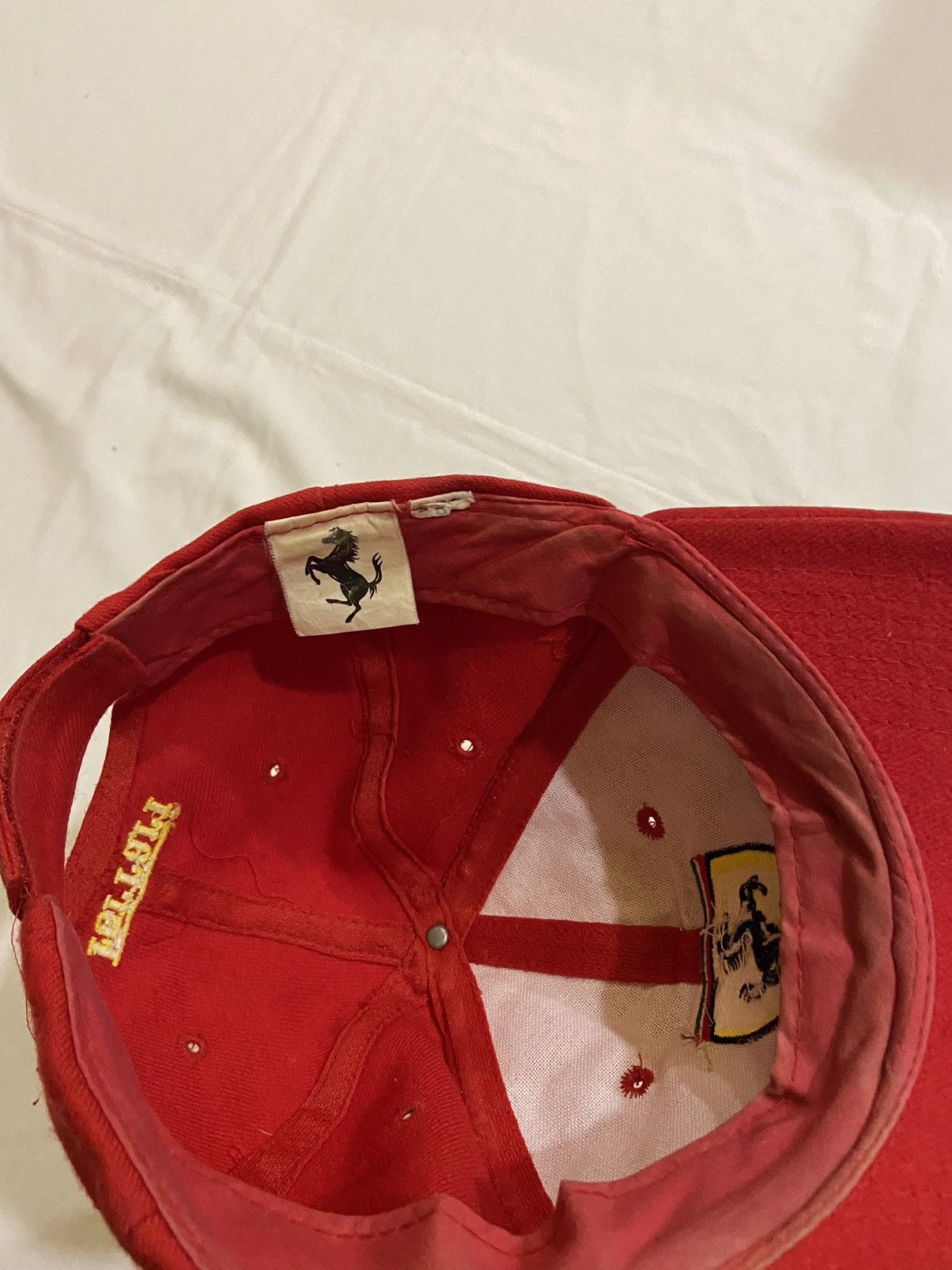 Ferrari × Vintage Vintage Ferrari red 90’s Y2K racing streetwear hat cap f-1 Size ONE SIZE - 11 Thumbnail