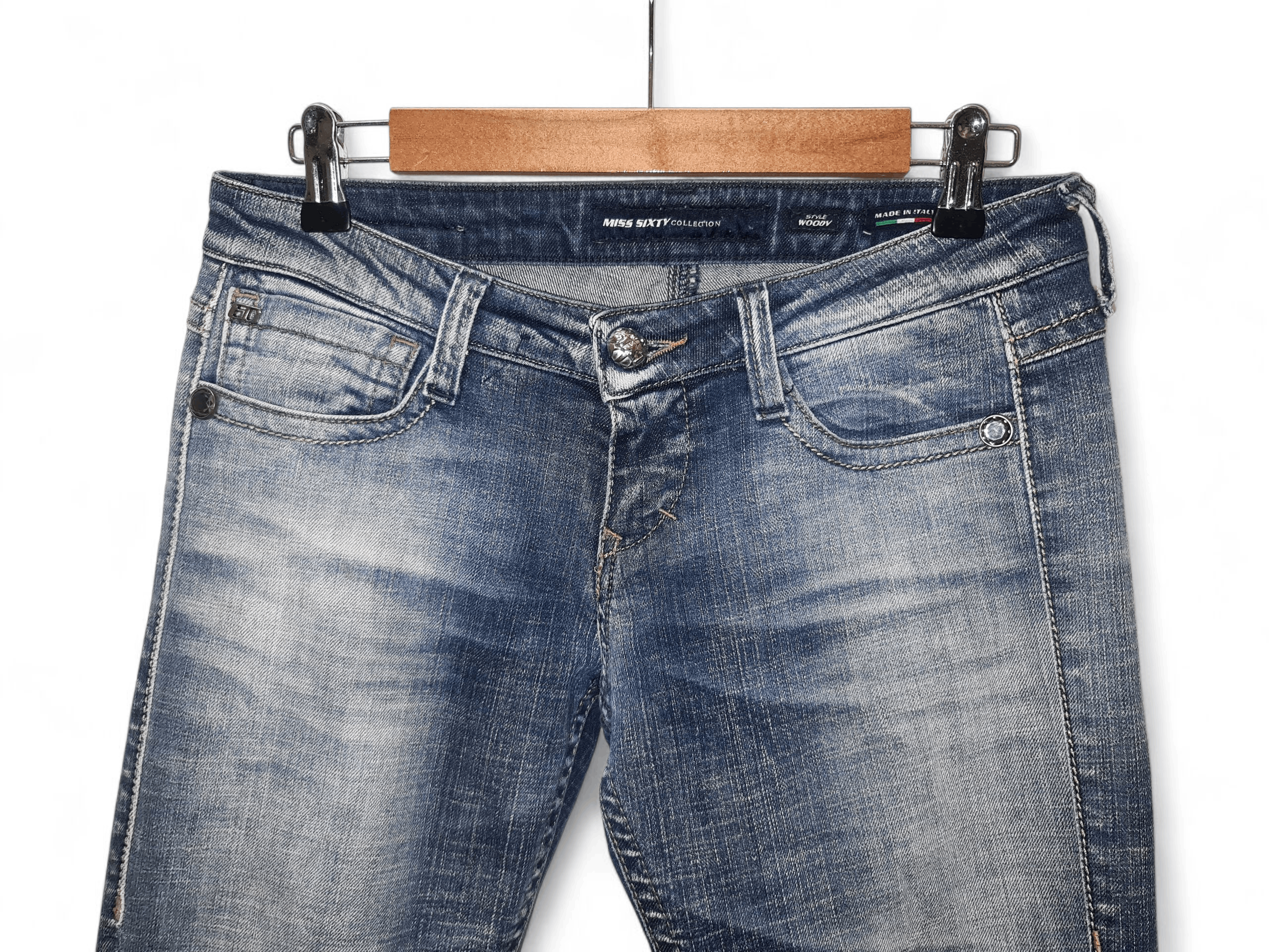 Miss Sixty Vintage Miss Sixty Bootcut Jeans Low Rise Dark Wash Denim Size 28" / US 6 / IT 42 - 3 Thumbnail