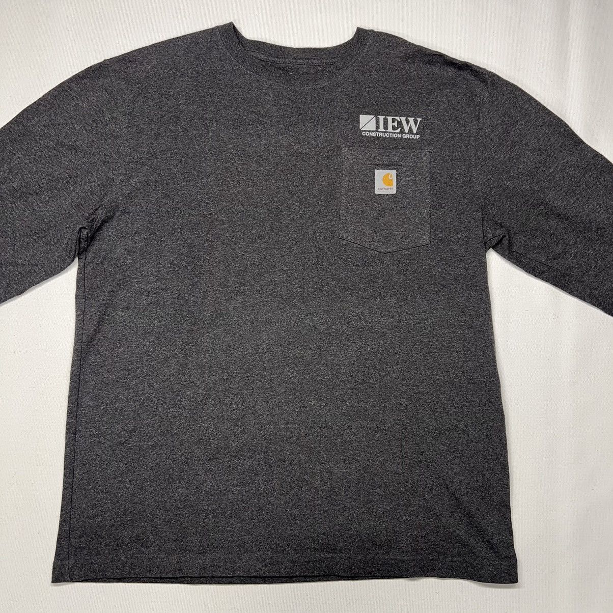 Carhartt Carhartt Tee Shirt Grey Long Sleeve Original Pocket Workwear Size US L / EU 52-54 / 3 - 2 Thumbnail