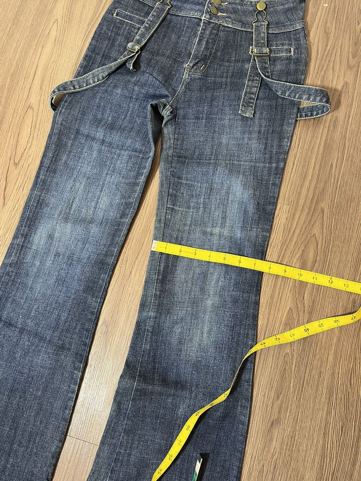 Japanese Brand × Le Grande Bleu (L.G.B.) × Tornado Mart ANAP japan suspender flare denim Size US 28 / EU 44 - 17 Thumbnail