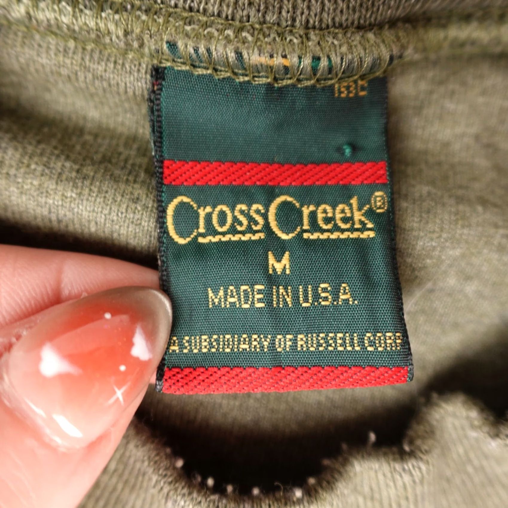 Vintage VINTAGE Cross Creek Sweatshirt Mens M Green Crewneck 90s USA Golf Logo Pullover Shirt Size US M / EU 48-50 / 2 - 2 Thumbnail