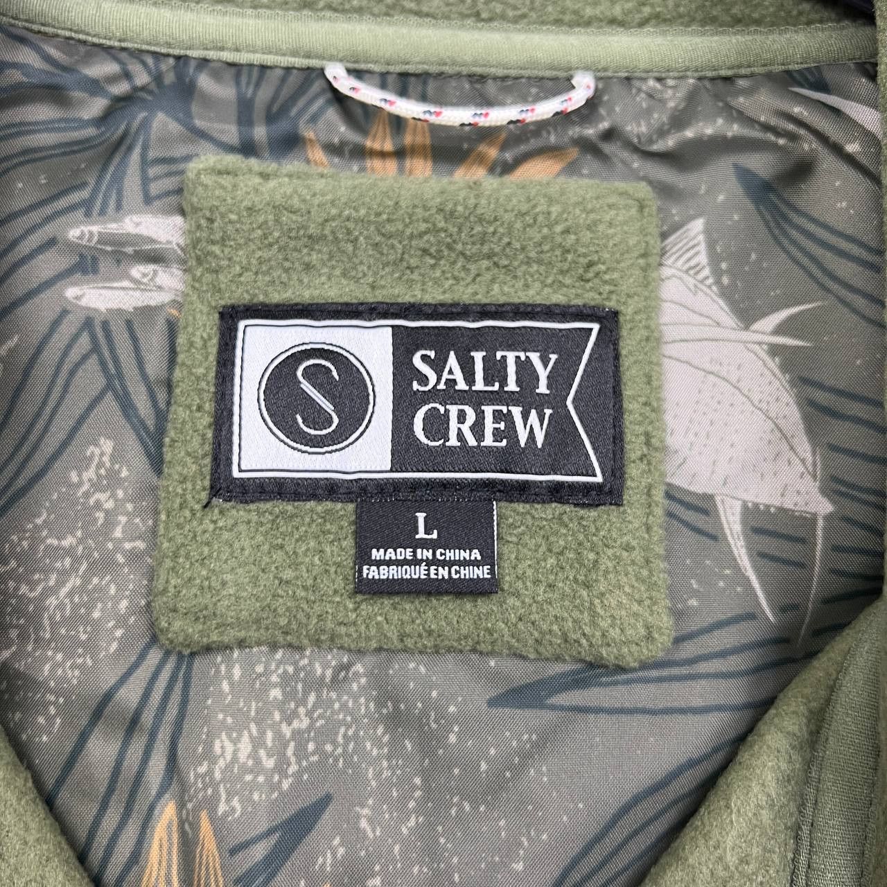 Other Salty Crew Vest Jacket Men Olive Green Ebbtide Polar New L Size US L / EU 52-54 / 3 - 3 Thumbnail