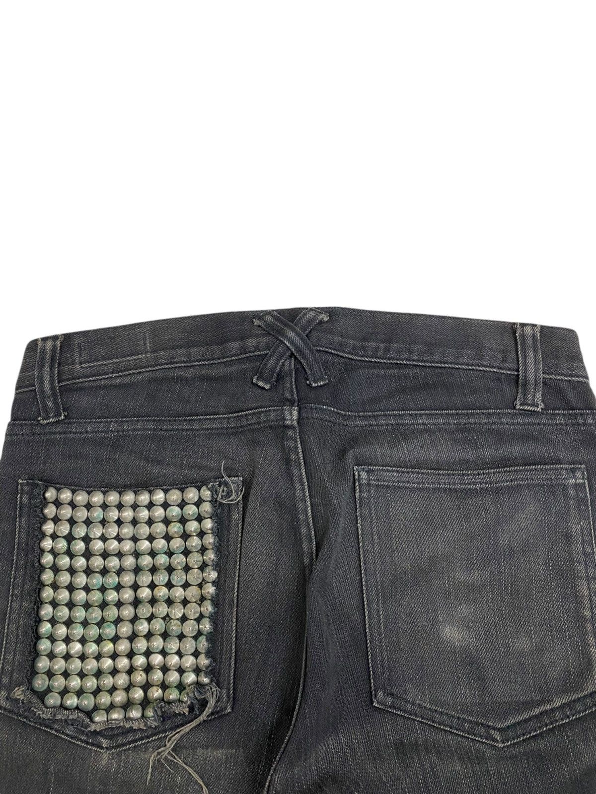 If Six Was Nine × Japanese Brand × Le Grande Bleu (L.G.B.) Vintage Z. Vargas Wide Legs Uruboros Heavy Stiched Studded Size US 31 - 19 Thumbnail