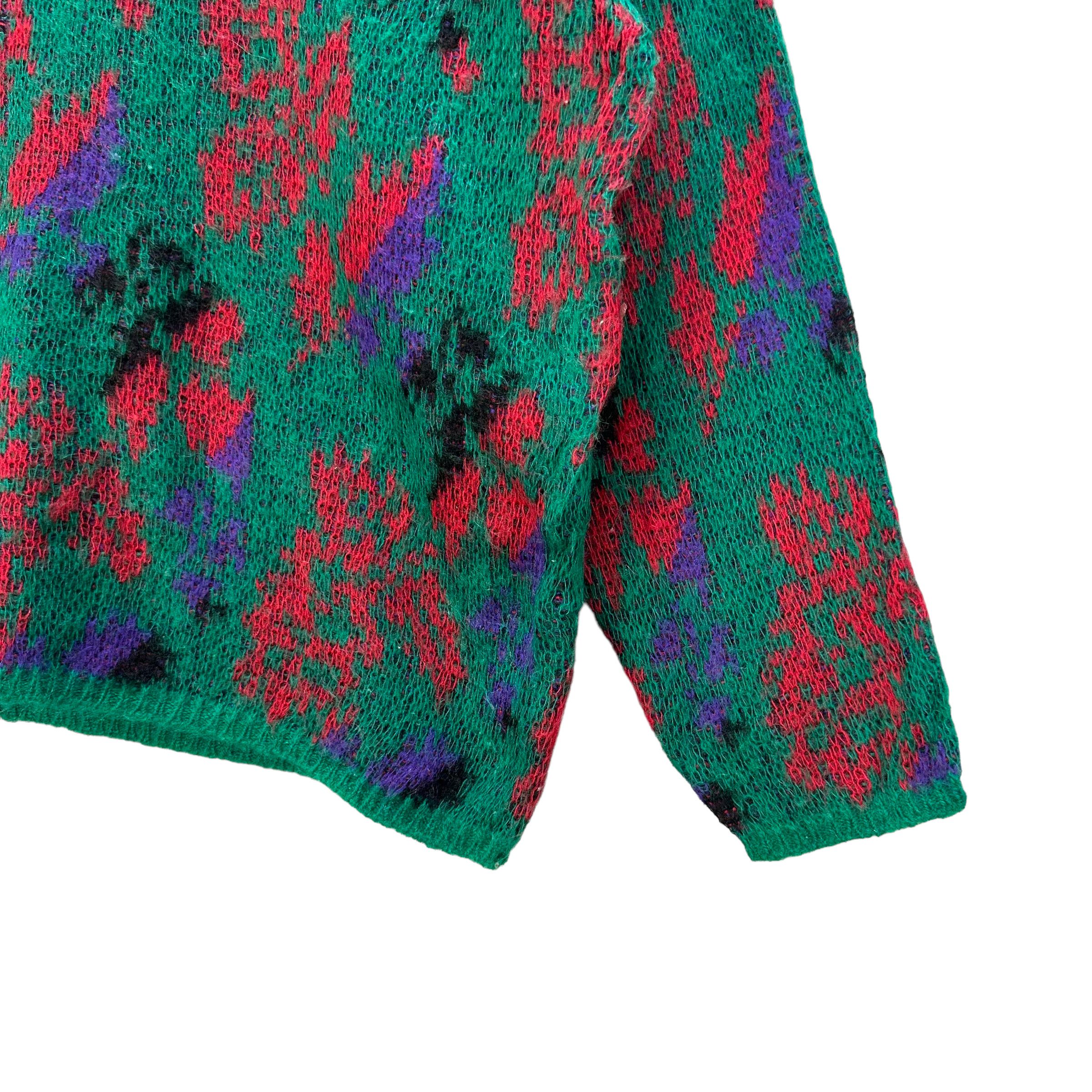 Benetton VINTAGE BENETTON PRINTED KNIT SWEATER #8045-198 Size US M / EU 48-50 / 2 - 5 Thumbnail
