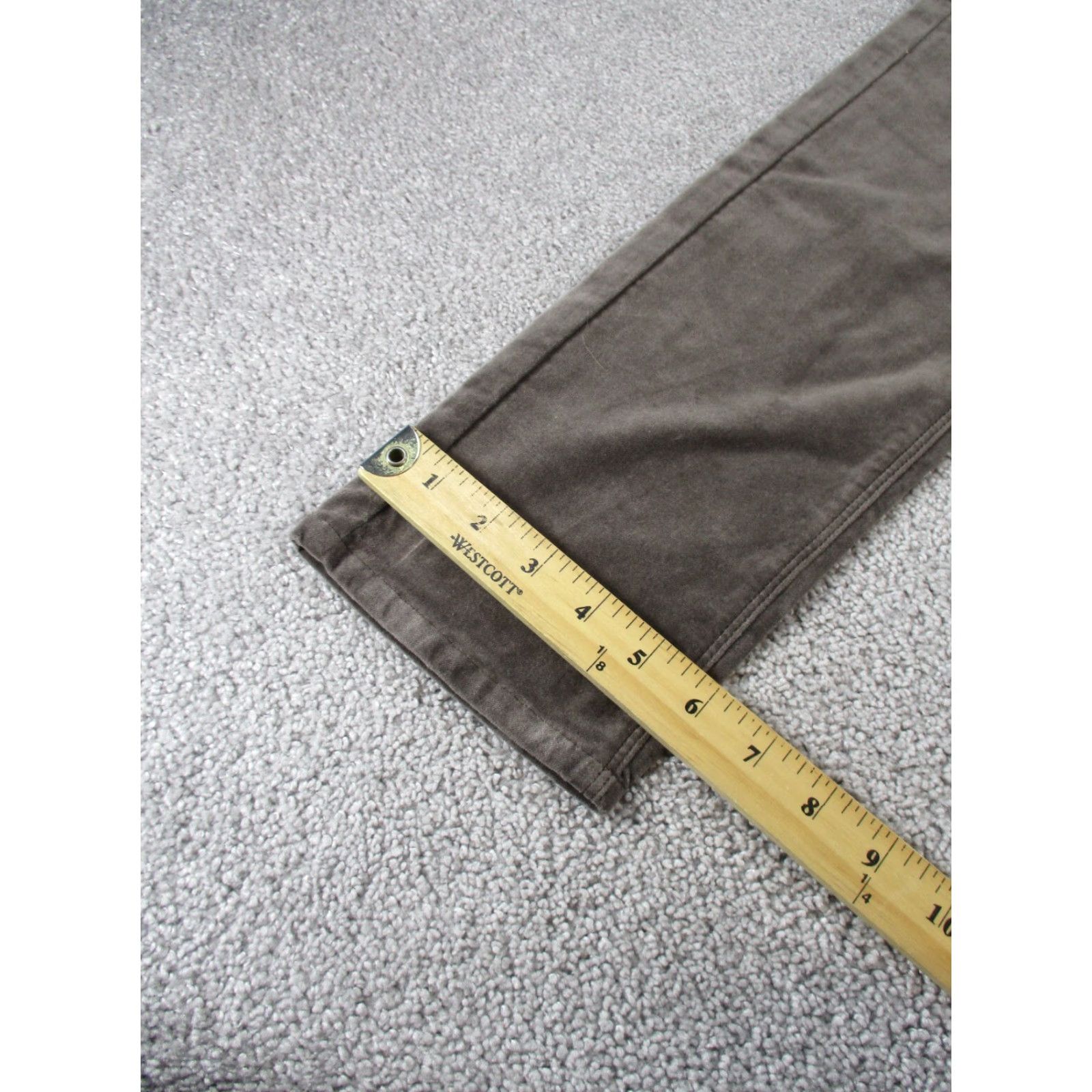 J. Jill J. Jill Womens Pants Size 2 Gray Velvet Skinny Ankle Flat Front Cotton Spandex Solid Size 26" / US 2 / IT 38 - 5 Thumbnail