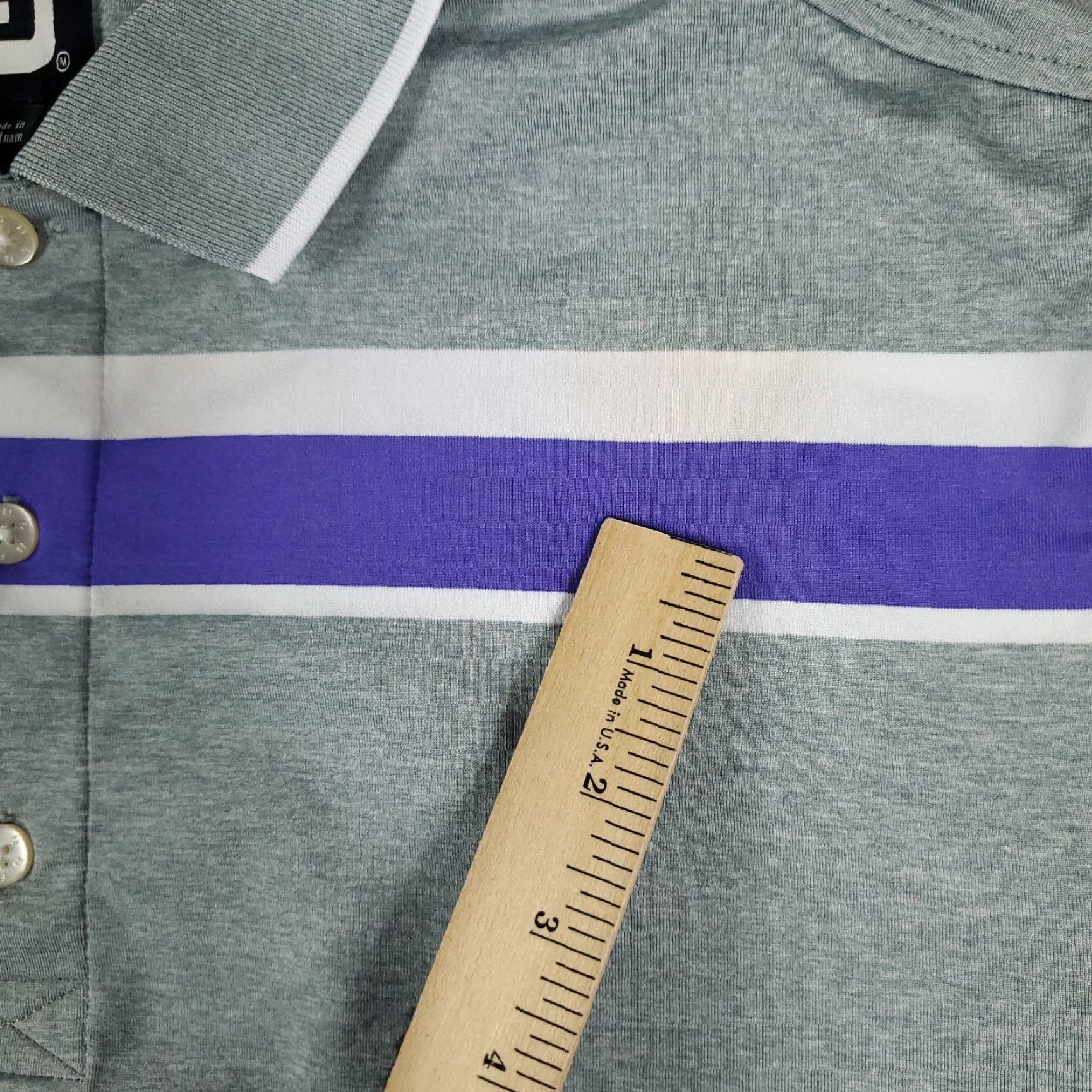 Footjoy FJ FootJoy Polo Shirt Mens Medium Gray Golf Casual Short Sleeve STAINED Size US M / EU 48-50 / 2 - 6 Thumbnail