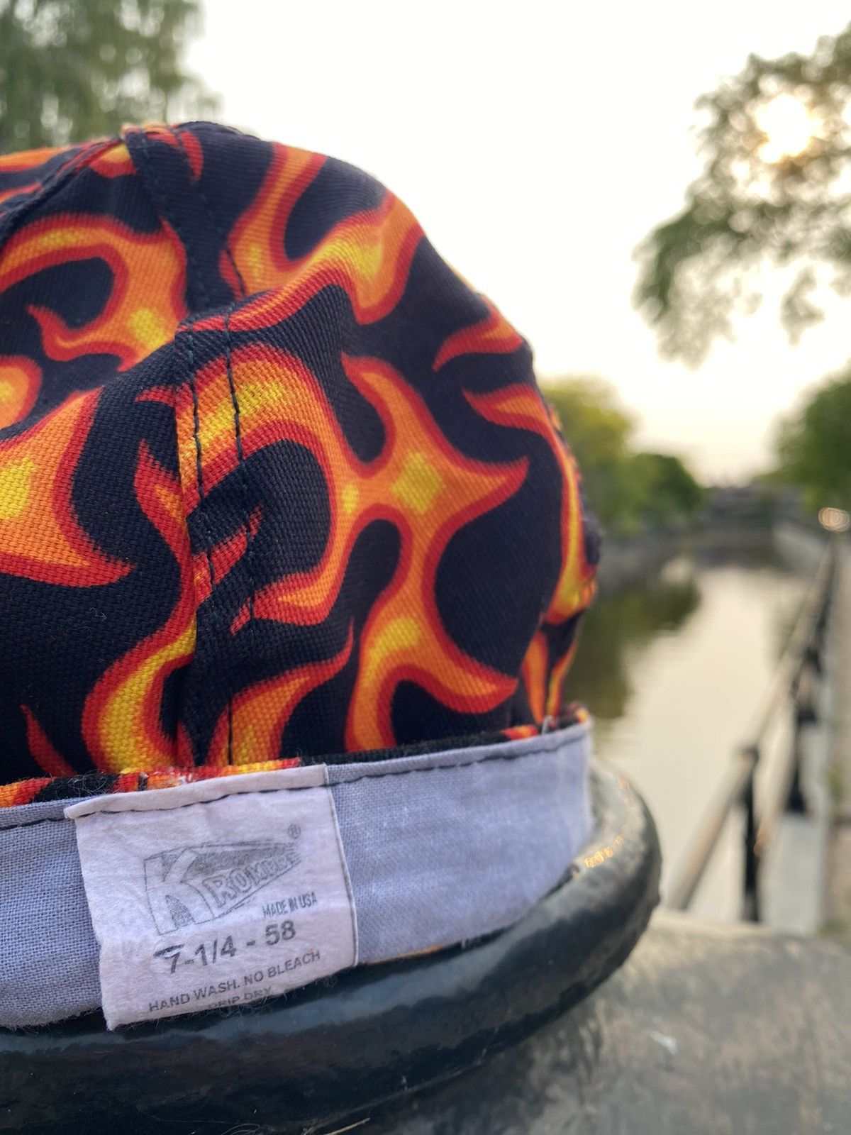 Vintage 🔥 Vintage Flame Racing Cap – Made in USA – 90s Y2K Style Size ONE SIZE - 9 Thumbnail