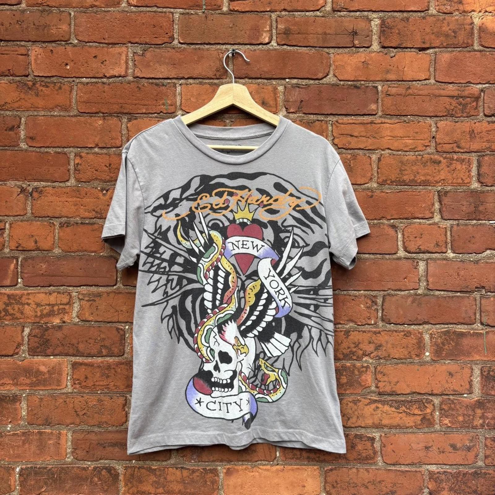 Ed Hardy Ed hardy New York City t shirt tiger skull eagle M Size US M / EU 48-50 / 2 - 1 Thumbnail