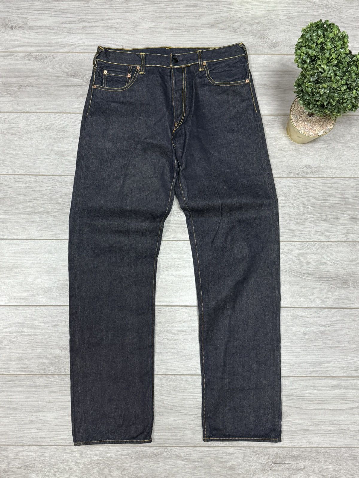 Red Monkey Red Monkey Company samurai RMC waves Japanese denim jeans Size US 36 / EU 52 - 6 Thumbnail