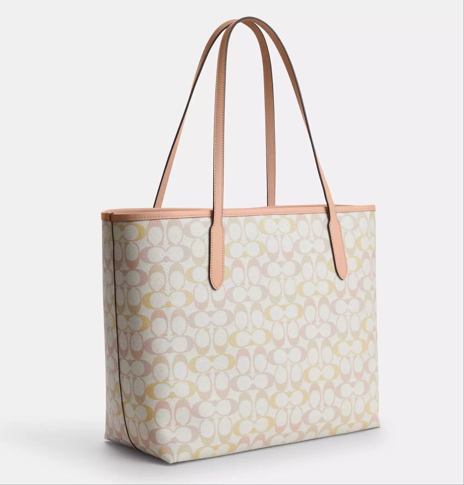 Coach NWT Coach City Tote Bag In Pretty Signature Canvas CDZ04 Size ONE SIZE - 10 Thumbnail