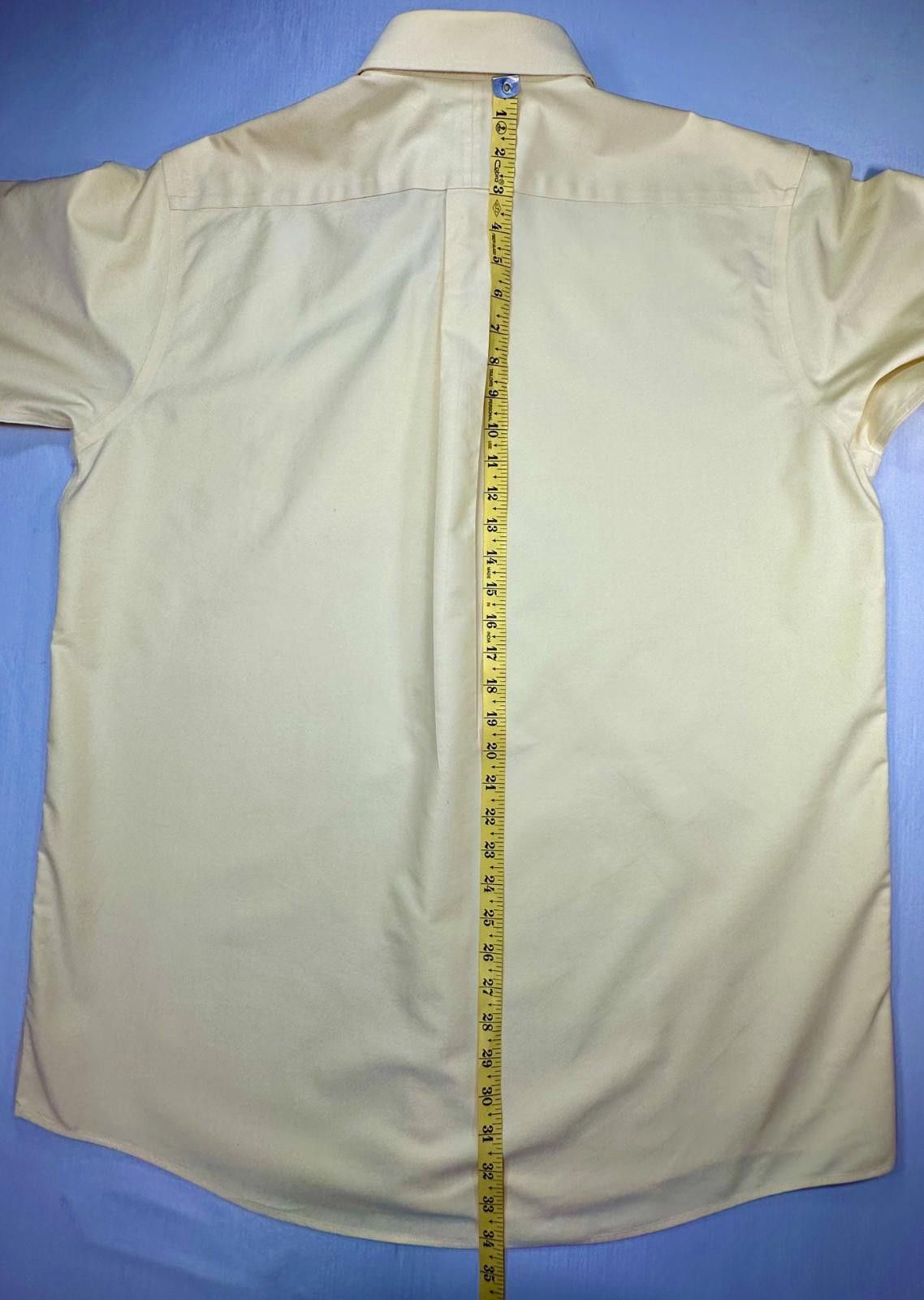 L.L. Bean LL Bean Wrinkle Free Short Sleeve Button Down Yelllow 17 T Size US XL / EU 56 / 4 - 3 Thumbnail