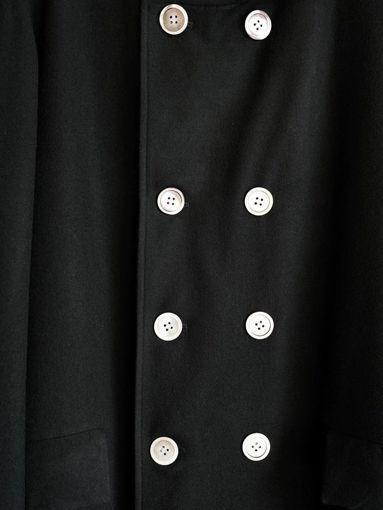Yohji Yamamoto Yohji Yamamoto Yohji Yamamoto Oversized Black Coat with Bu Size US M / EU 48-50 / 2 - 7 Thumbnail