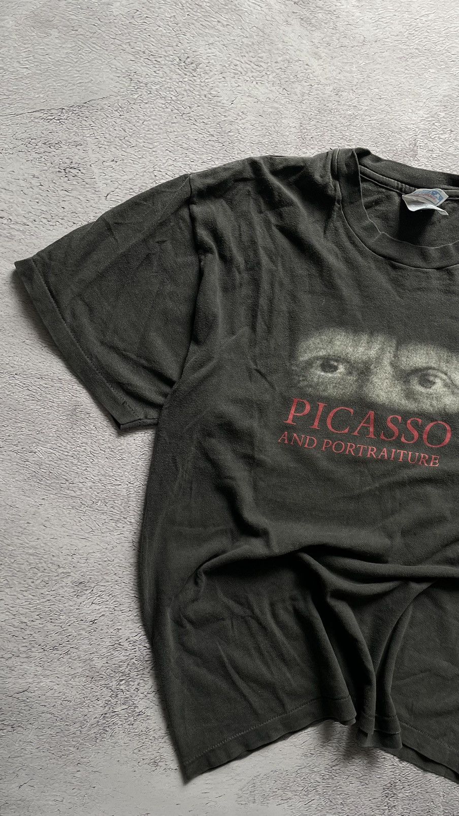Hanes VINTAGE! Pablo Picasso And Portraiture 1996 Faded Art Moma Size US L / EU 52-54 / 3 - 2 Thumbnail