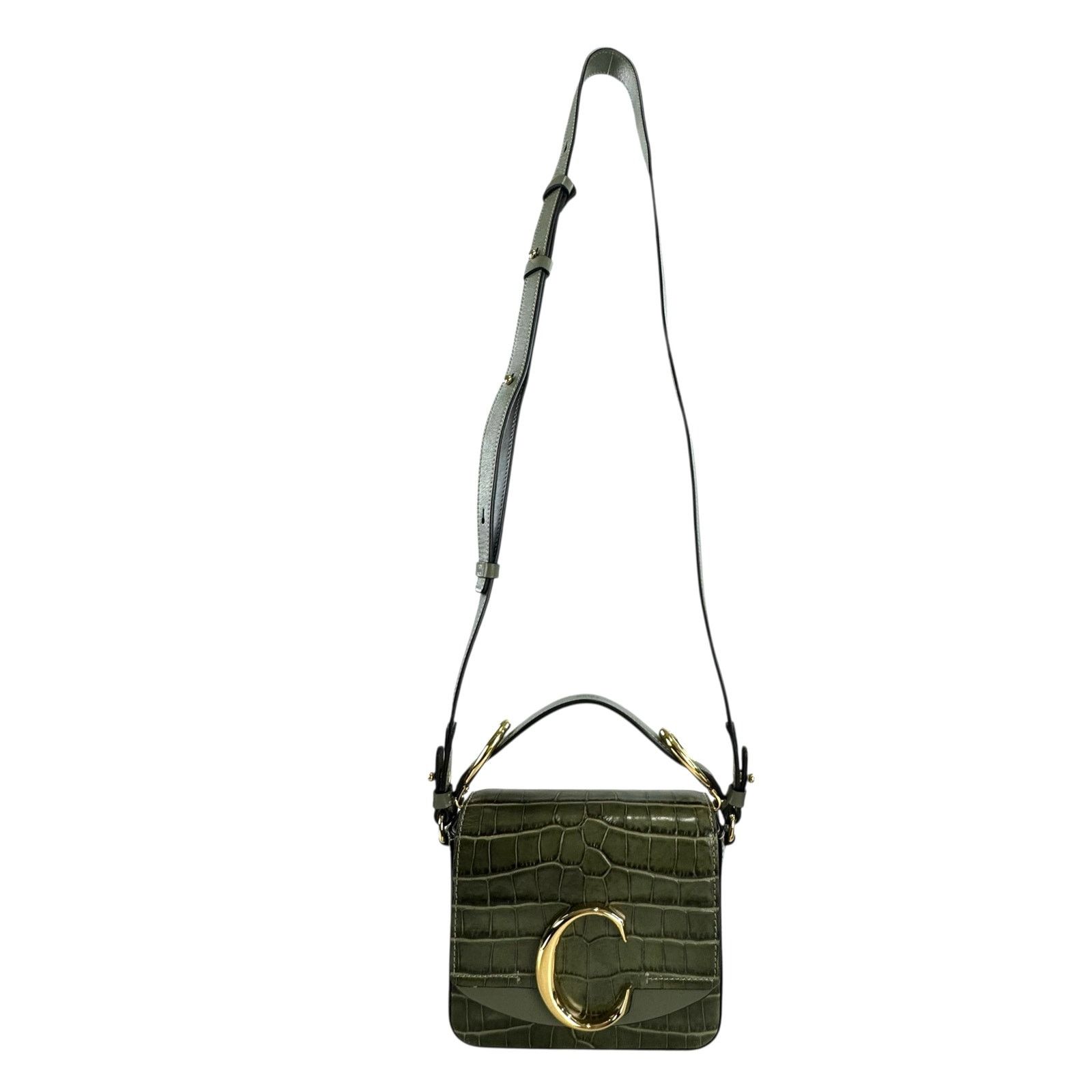 Chloe Chloe Crocodile Embossed Mini C Two Way Bag Size ONE SIZE - 5 Thumbnail