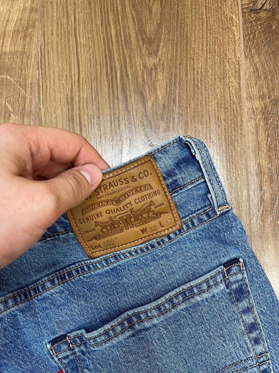 Levi's × Vintage Vintage Levi’s 502 501 Y2K Blue Stonewashed Denim Jeans Size US 32 / EU 48 - 20 Thumbnail