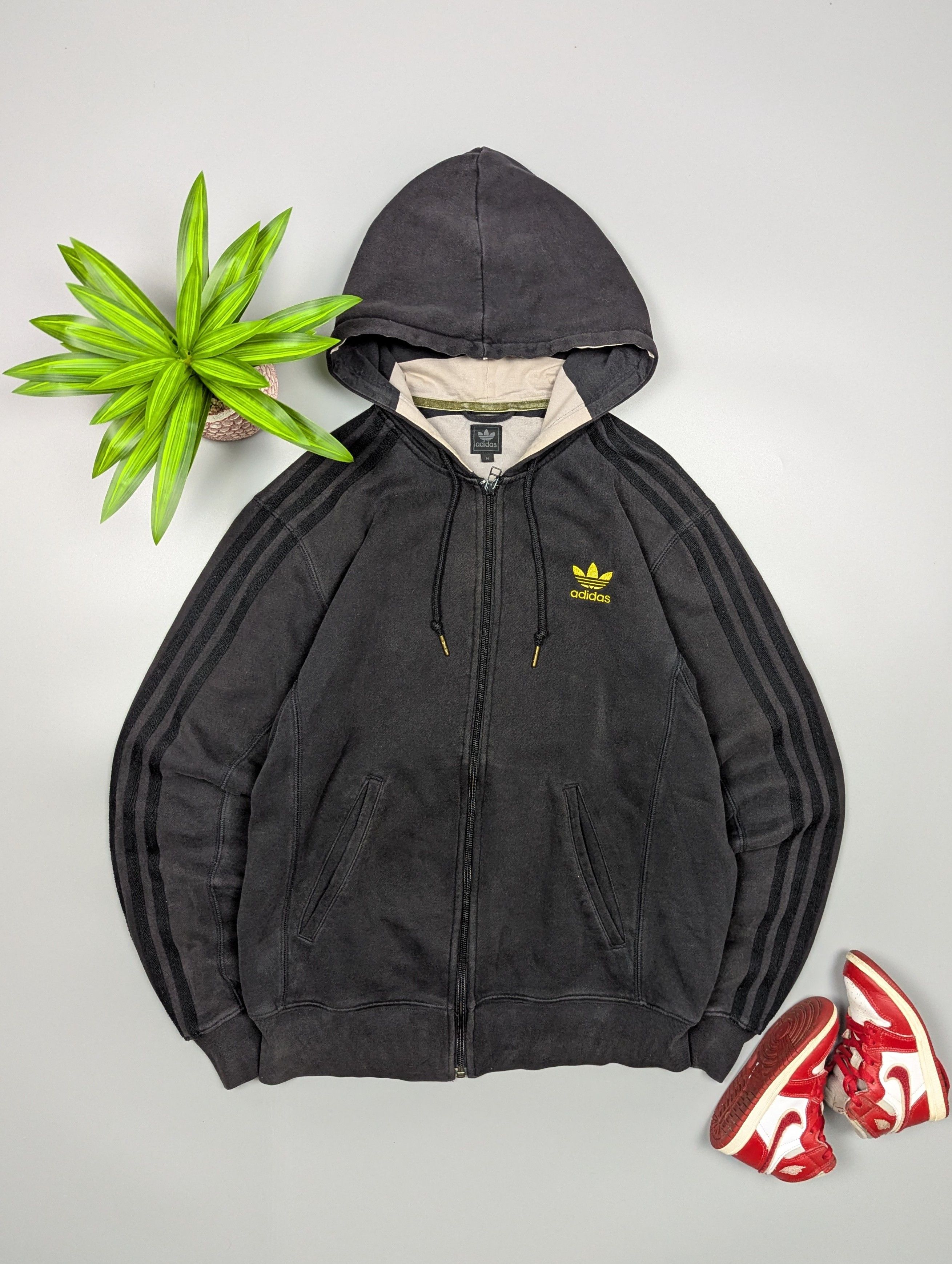 Adidas Adidas Originals Dark Grey Zip Hoodie Men’s M Size US M / EU 48-50 / 2 - 1 Thumbnail