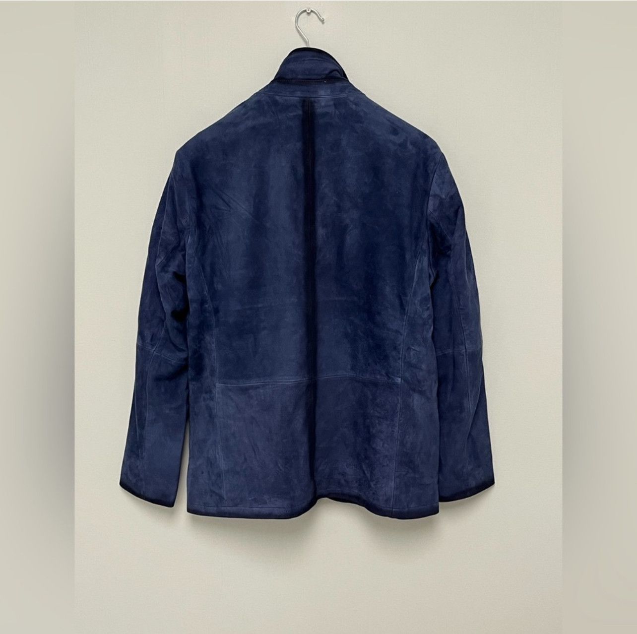 John Varvatos John Varvatos navy blue suede jacket Size US M / EU 48-50 / 2 - 2 Thumbnail