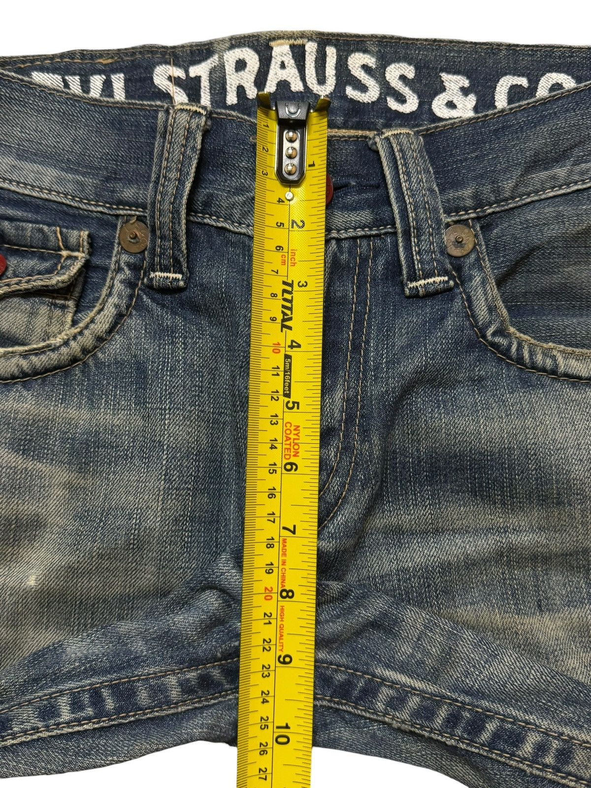 Levi's Vintage 90s Levis 502 Blue Mud Wash Whiskers Straight Leg Size US 30 / EU 46 - 12 Thumbnail