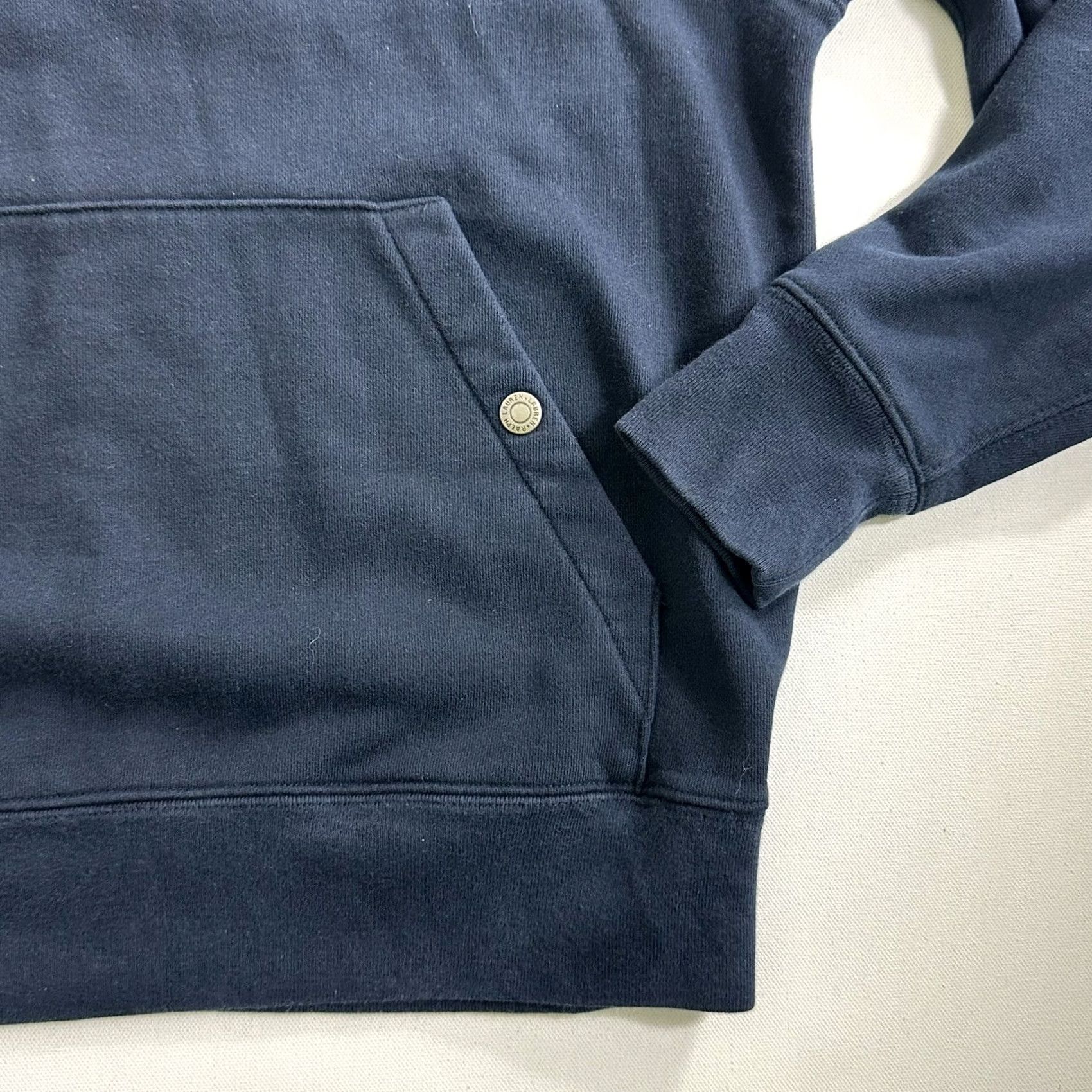 Ralph Lauren VINTAGE Lauren Ralph Lauren Hoodie Pullover Womens Small Blue Hooded Casual Winter Spring Fall Activewear Size S / US 4 / IT 40 - 4 Thumbnail