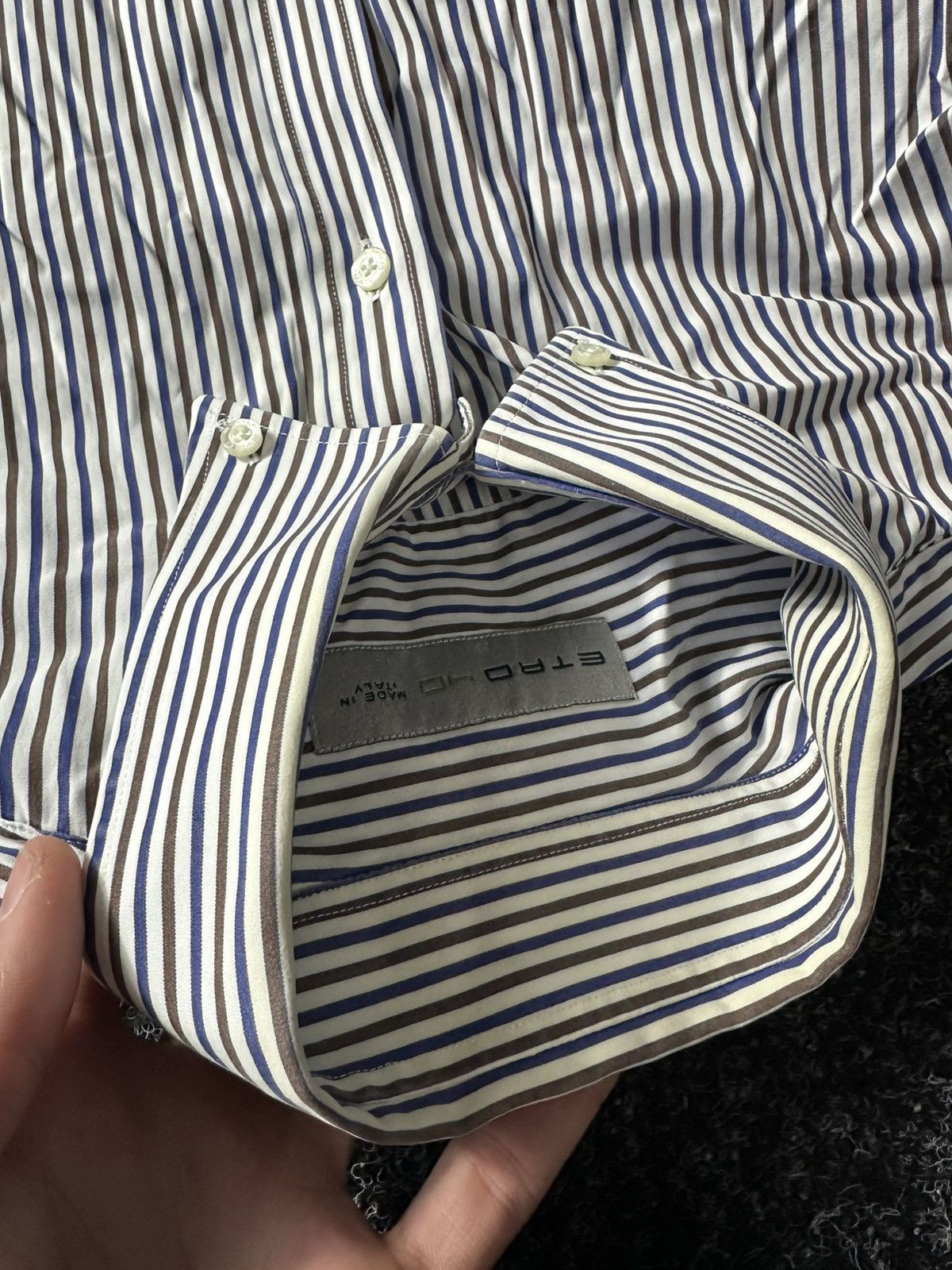 Etro × Vintage 🚨 VINTAGE ETRO 40 Spa Button Up Luxury Shirt Made in Italy Size US M / EU 48-50 / 2 - 8 Thumbnail