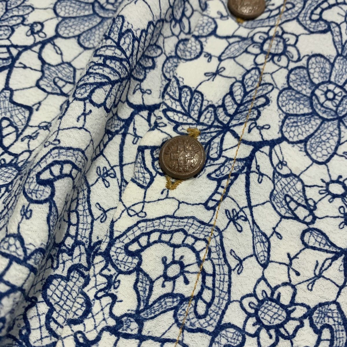 Jean Paul Gaultier Jean Paul Gaultier Jean’s 1990s Floral Paisley Rayon Shirt Size S / US 4 / IT 40 - 6 Thumbnail
